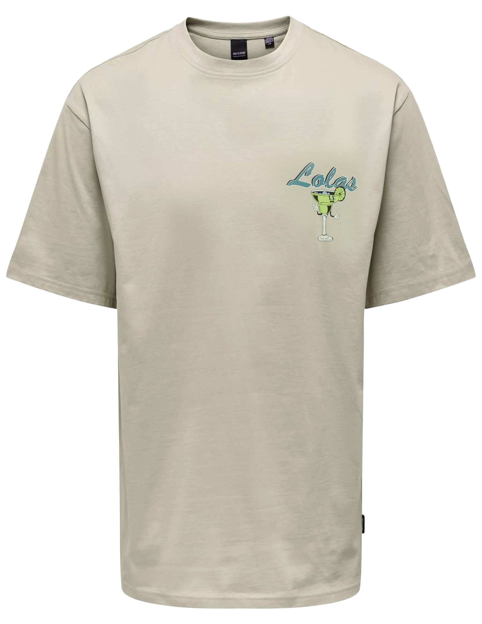 ONLY & SONS T-shirt Keane 22033620 Donker beige