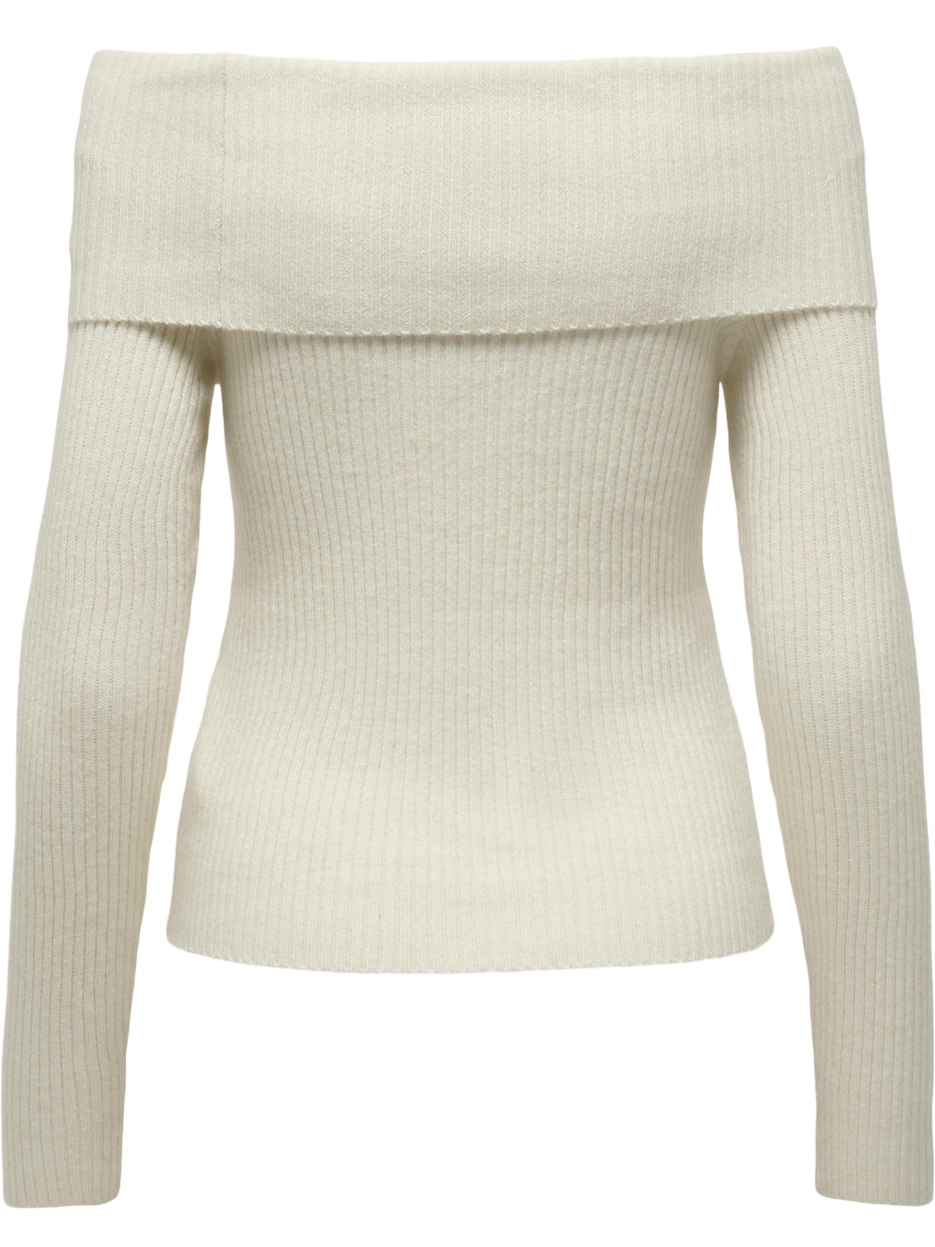 Only Trui Katia off shoulder 15311830 Wolwit-ecru