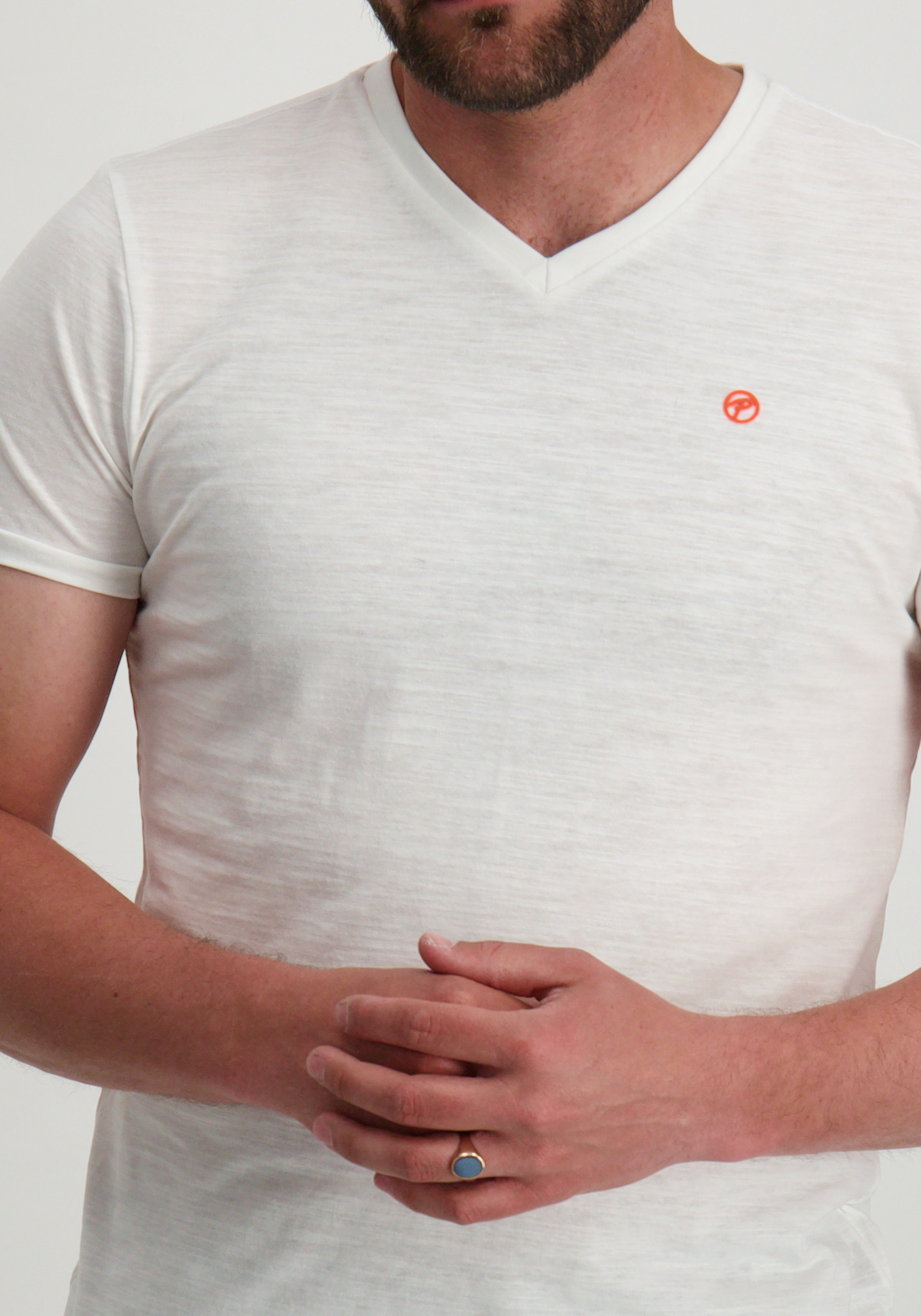 Petrol T-shirt M-1050-TSV662 Wit