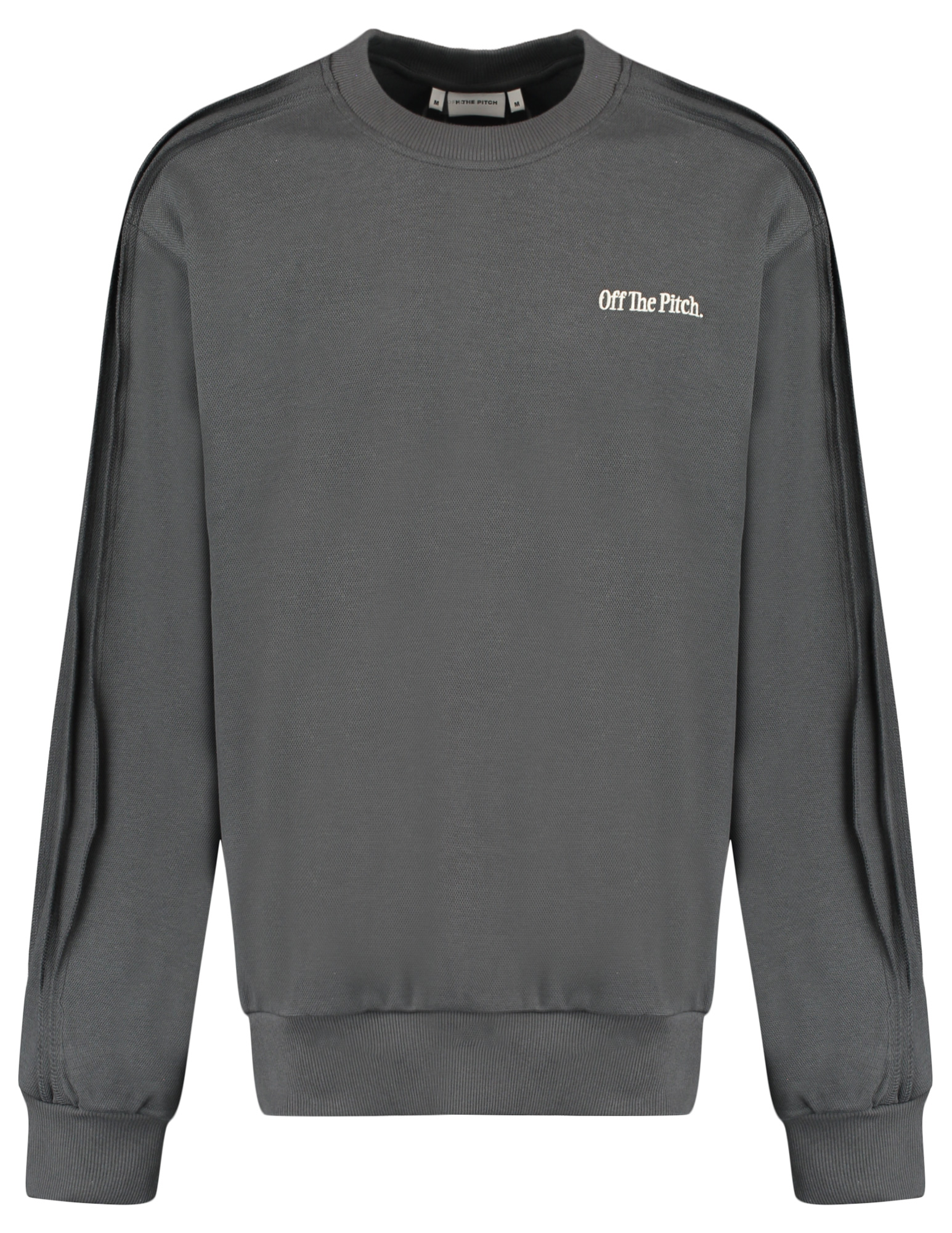 Off The Pitch Sweater Raw edge panel OTP253005 Donker Grijs