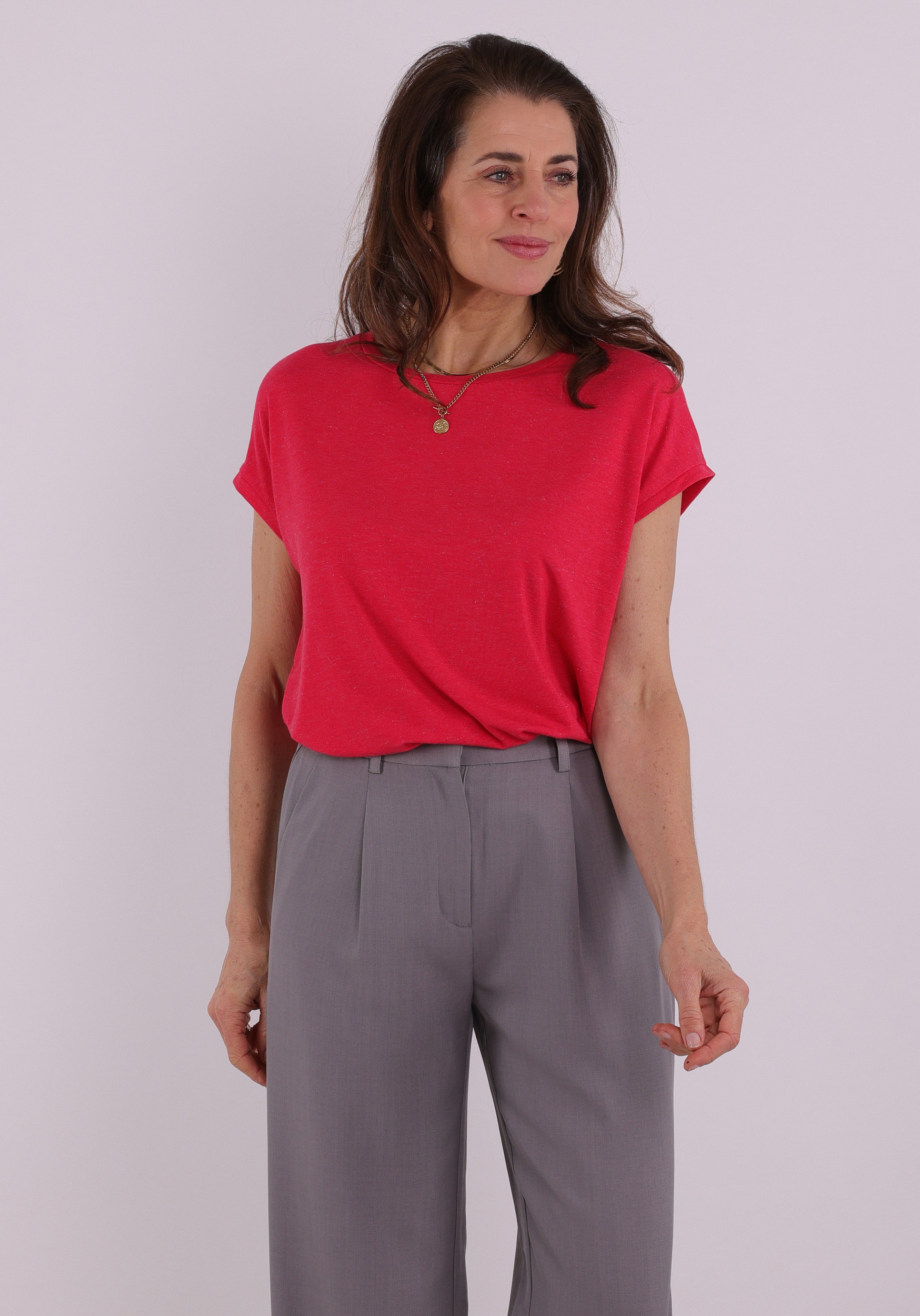 Ichi T-shirt Rebel  20109945 Rood