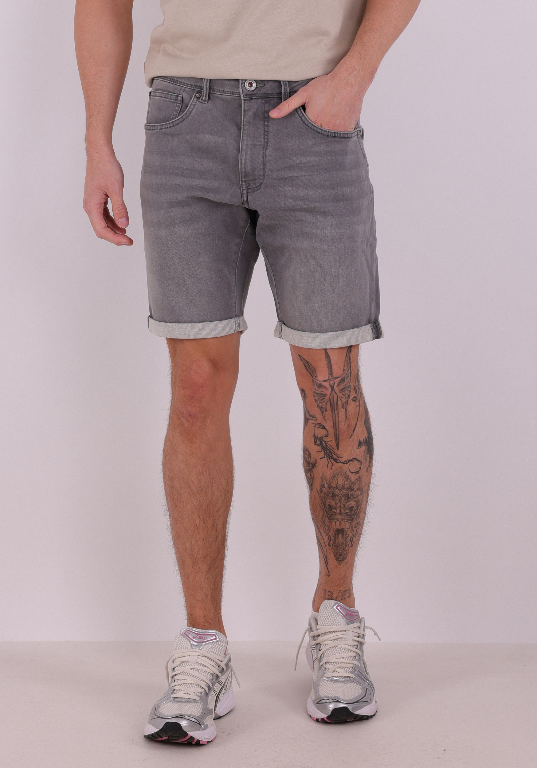 Petrol Denim short M-ROS-SHO001 Grijs