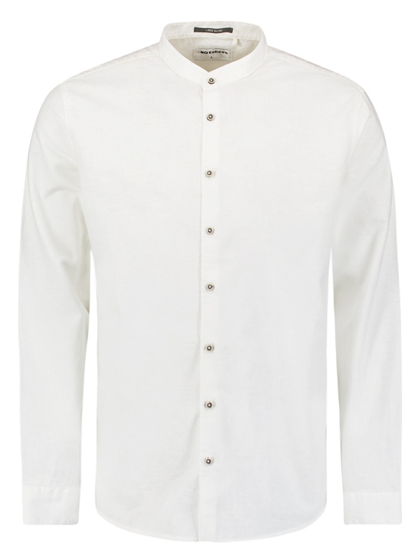 No Excess Linnen overhemd 27470218SN Wit