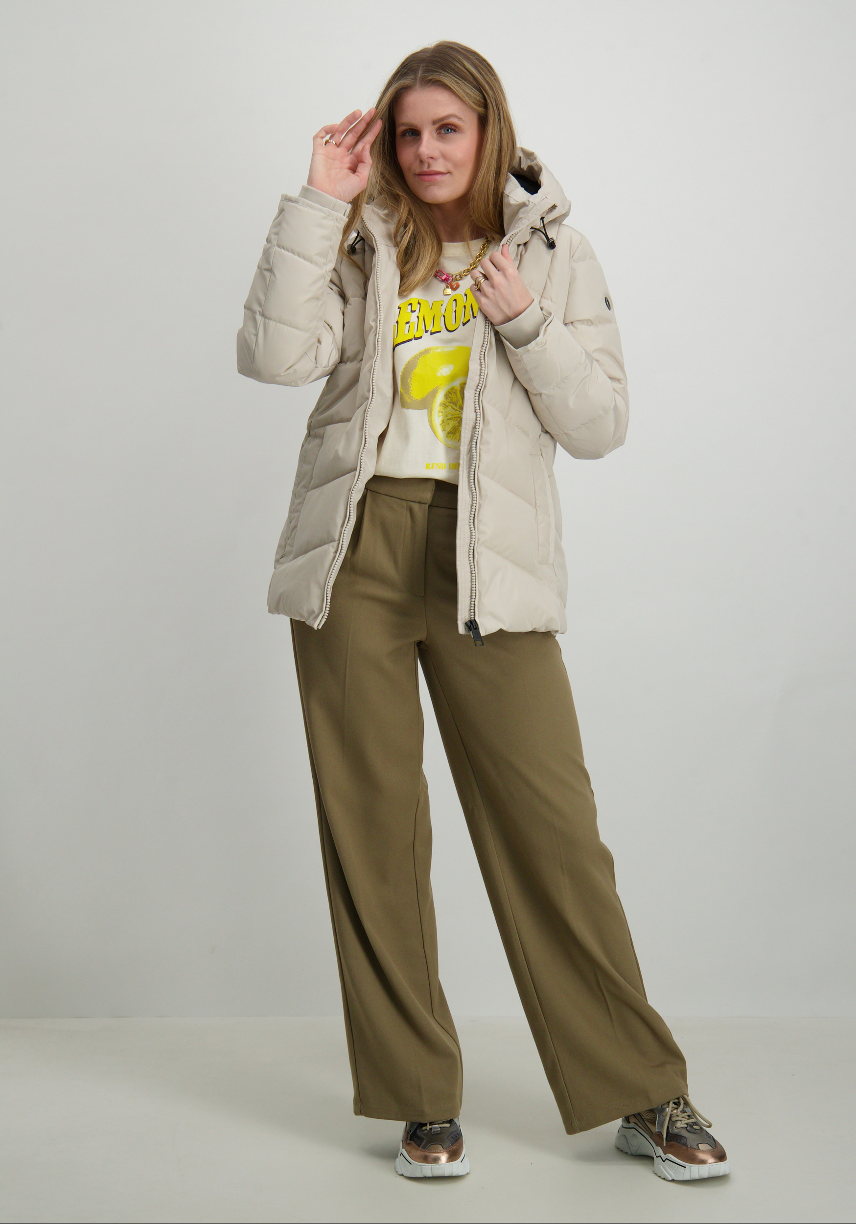 Covered Winterjas Anna L60344 Ecru