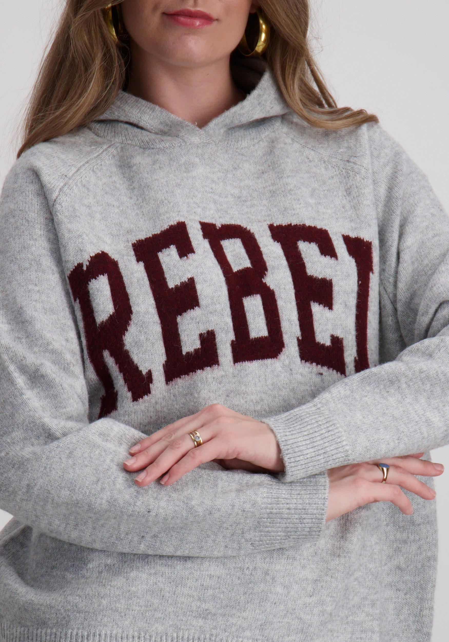 Colourful Rebel Trui Rebel WH117115 Grijs