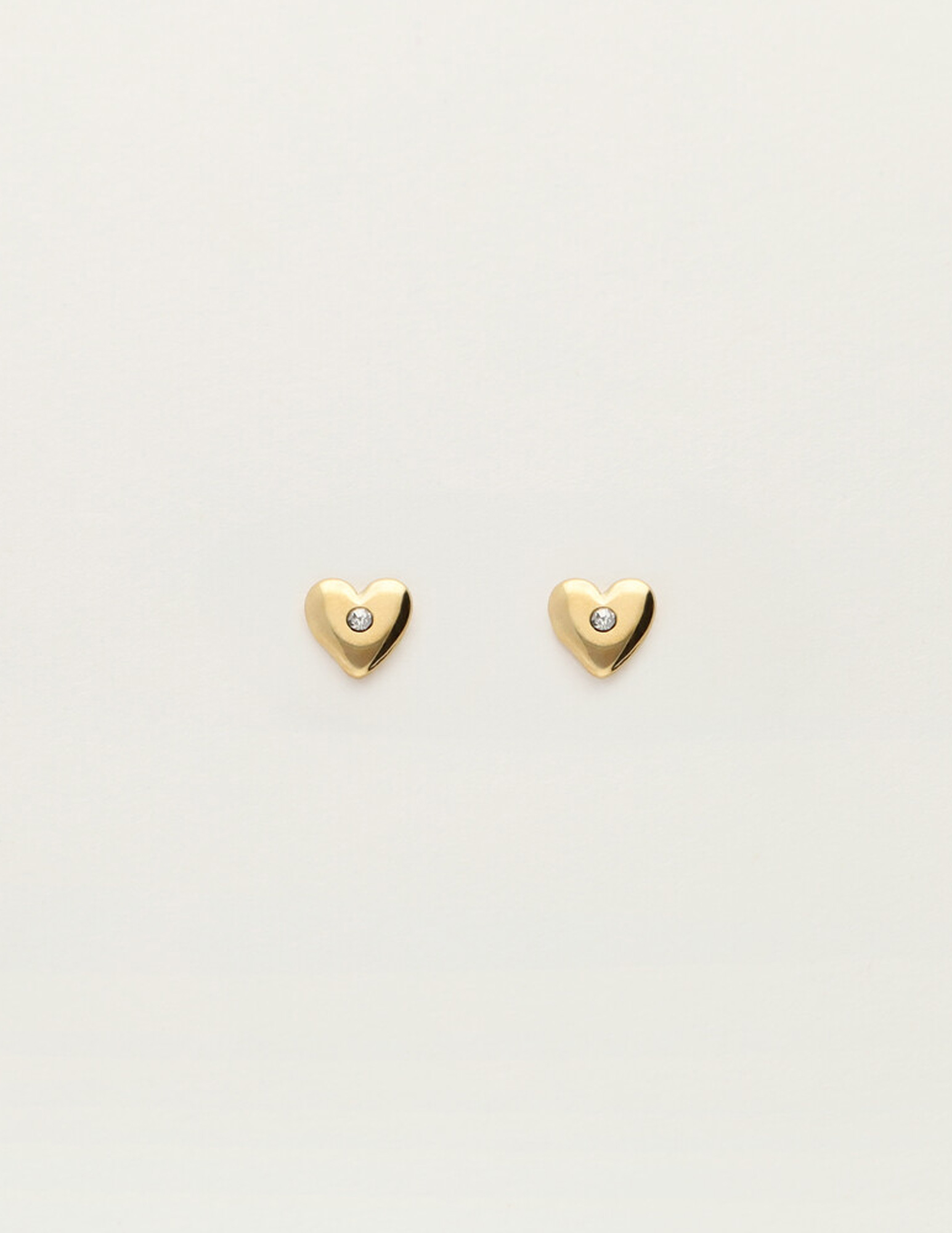 My Jewellery Studs met hartje en strass MJ12098 Goud