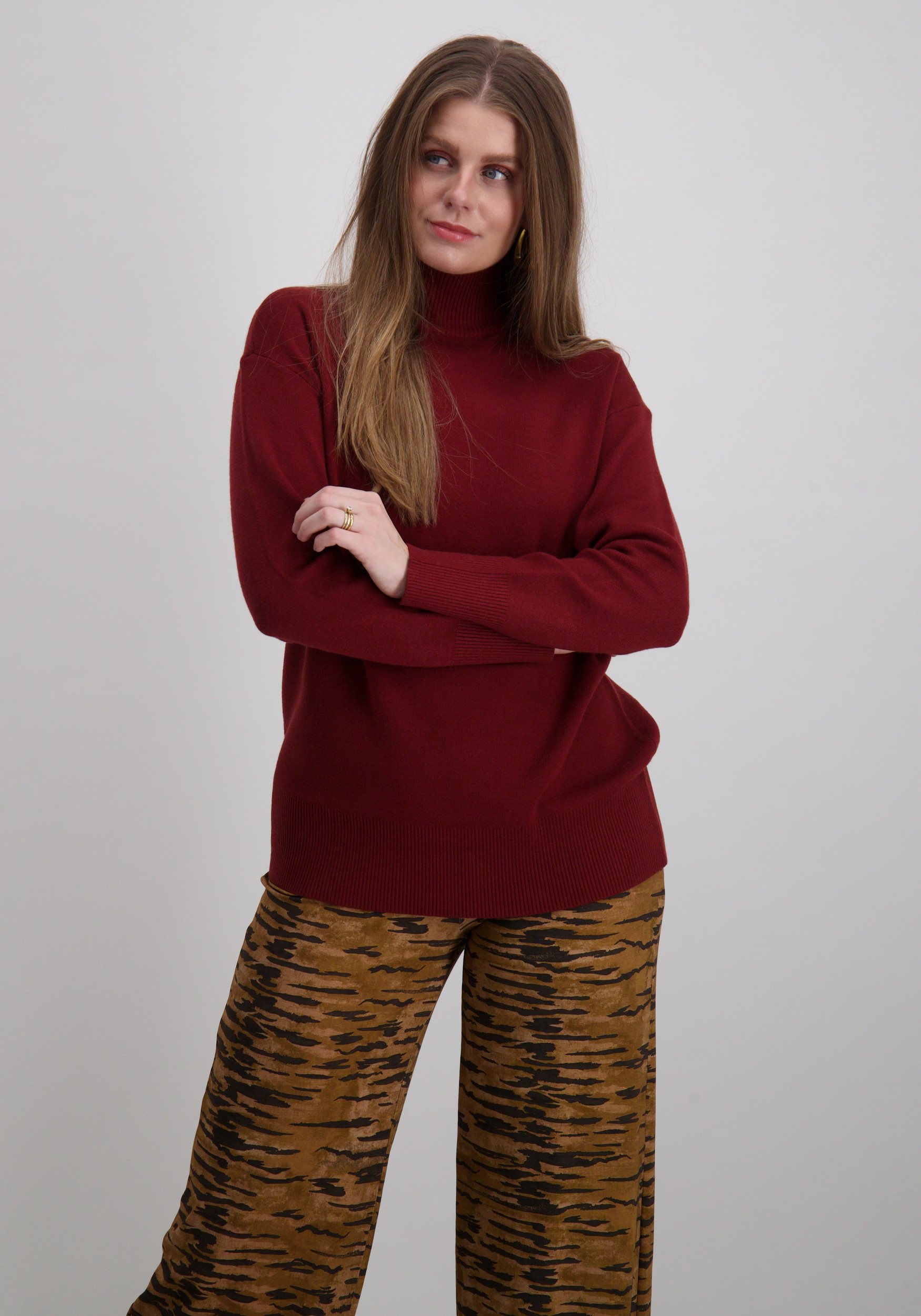 Vero moda Trui Gold art 10332413 Steenrood