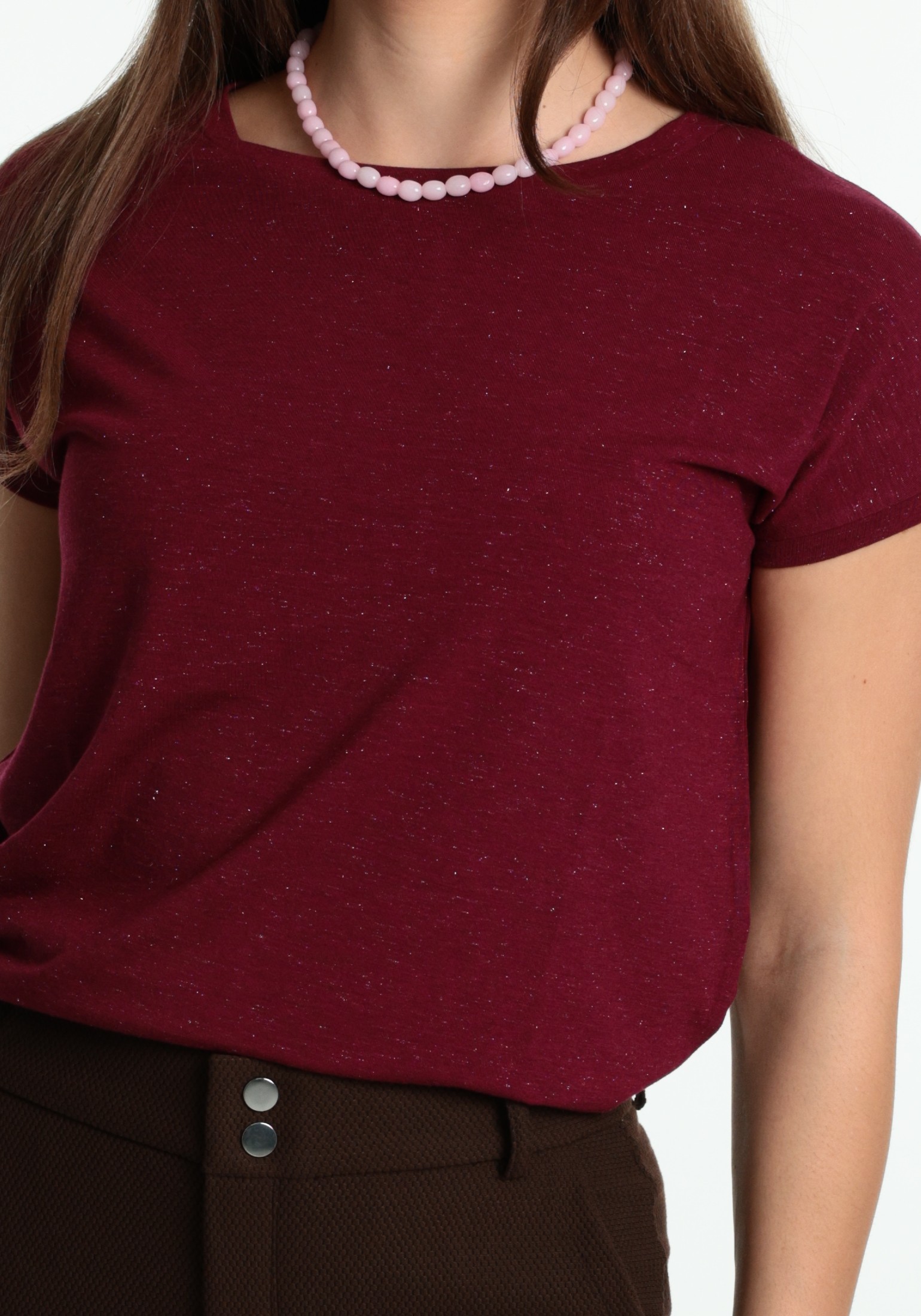 Ichi T-shirt Rebel  20109945 Bordeaux