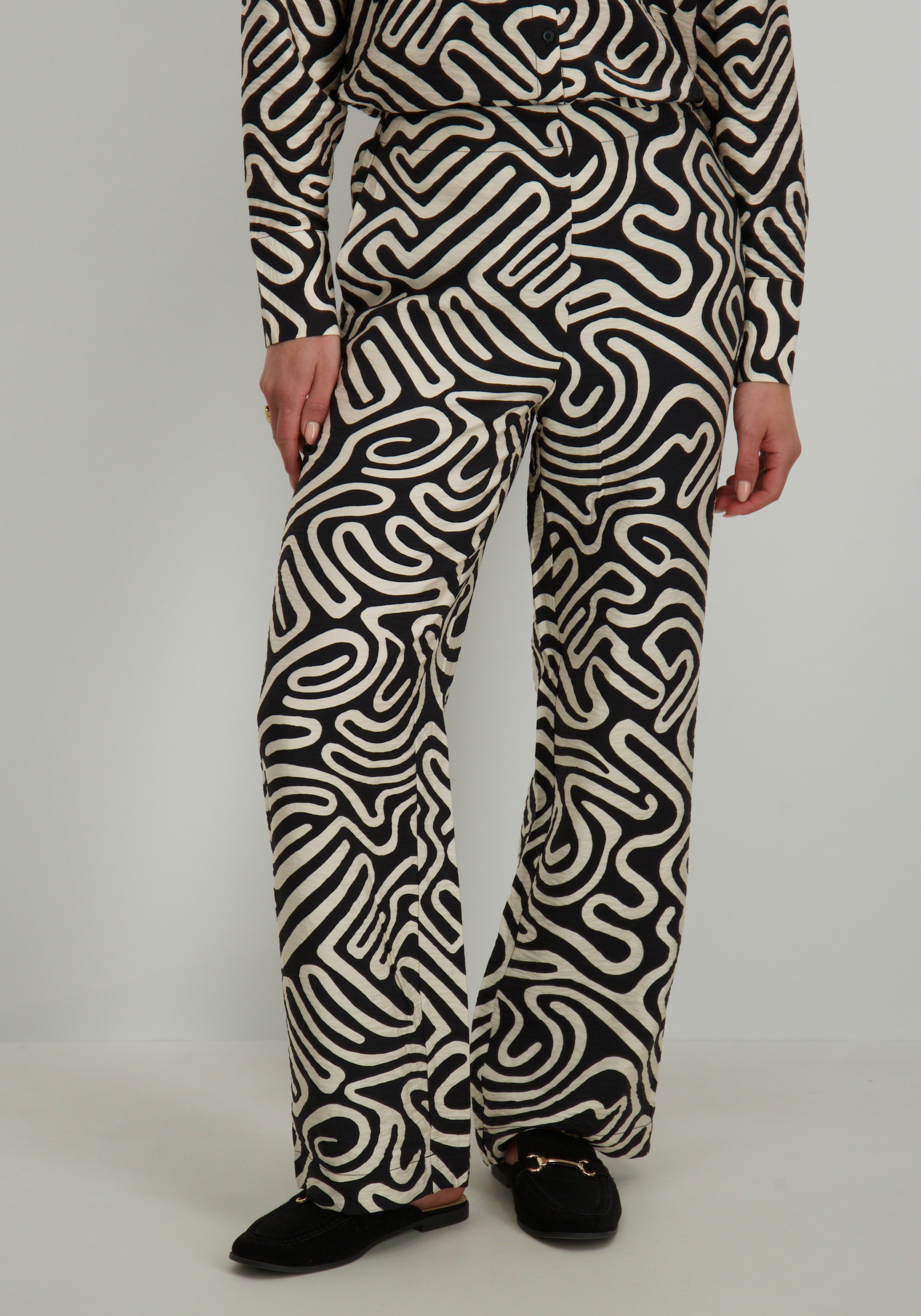 Vero moda Broek Vigdis 10323272 Zwart