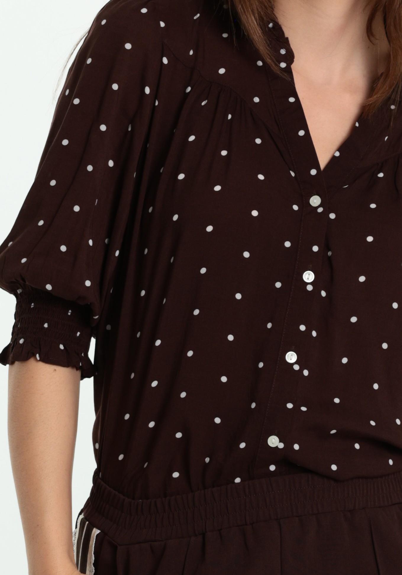 ONLY Blouse Raya 15332997 Midden bruin