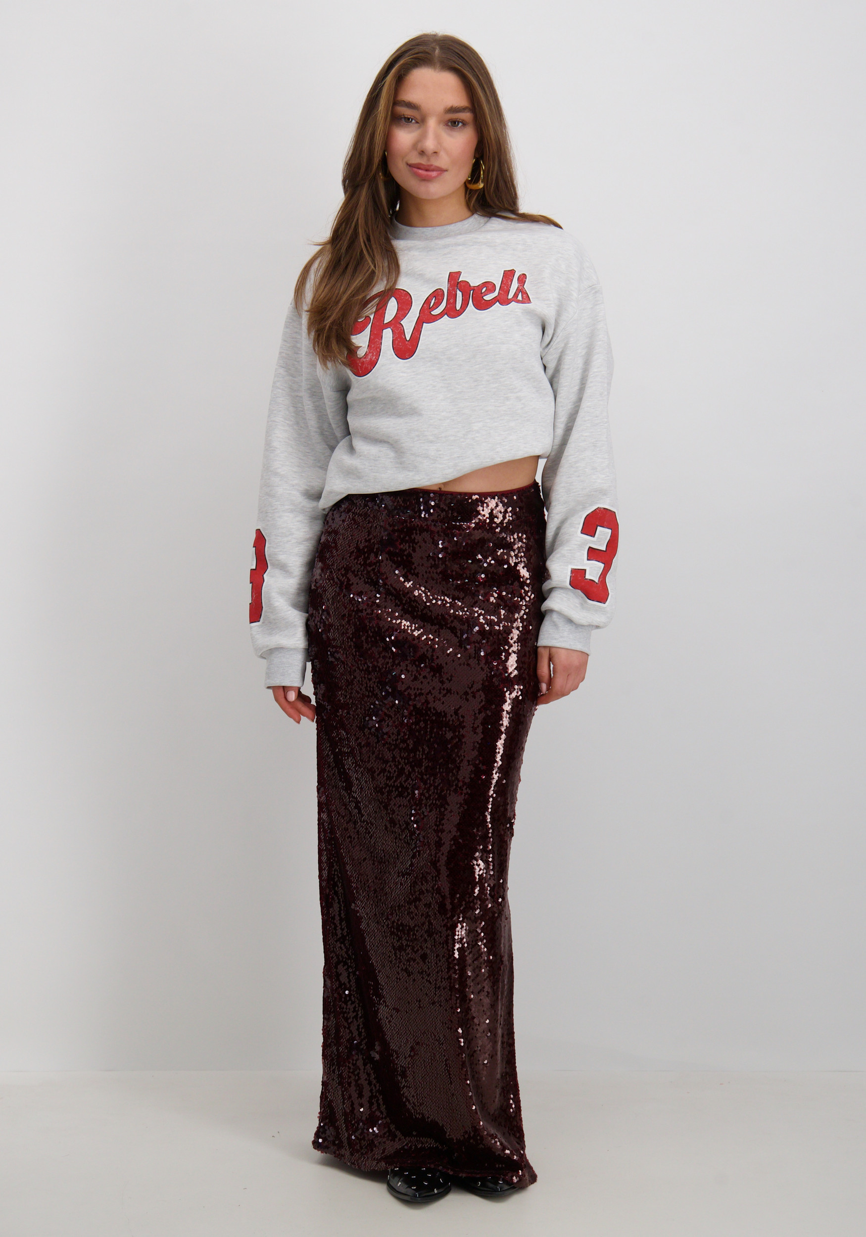 Colourful Rebel Sweater Rebel 33 WS417184 Grijs