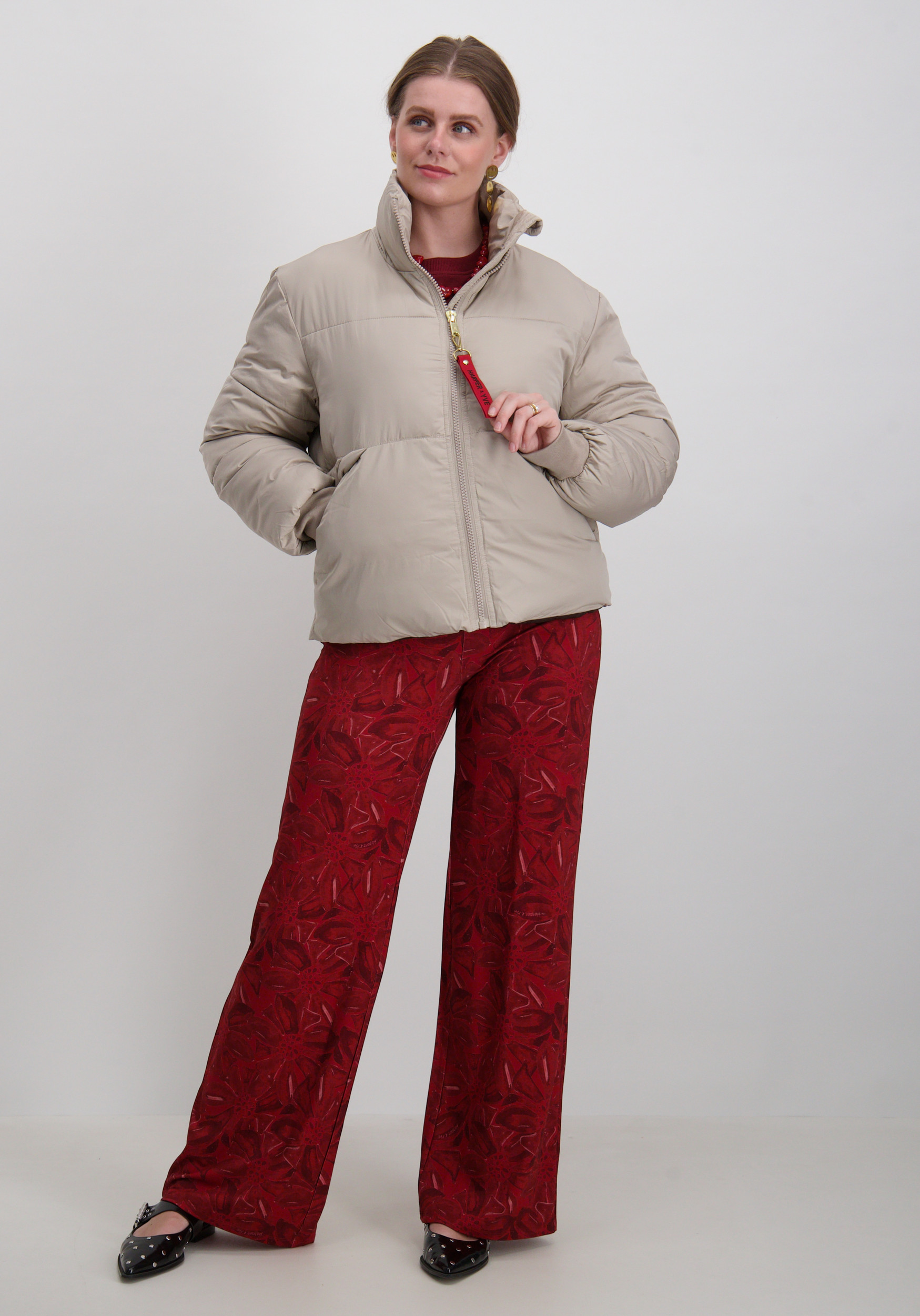 Harper & Yve Winterjas Marly AW25N226 Licht grijs