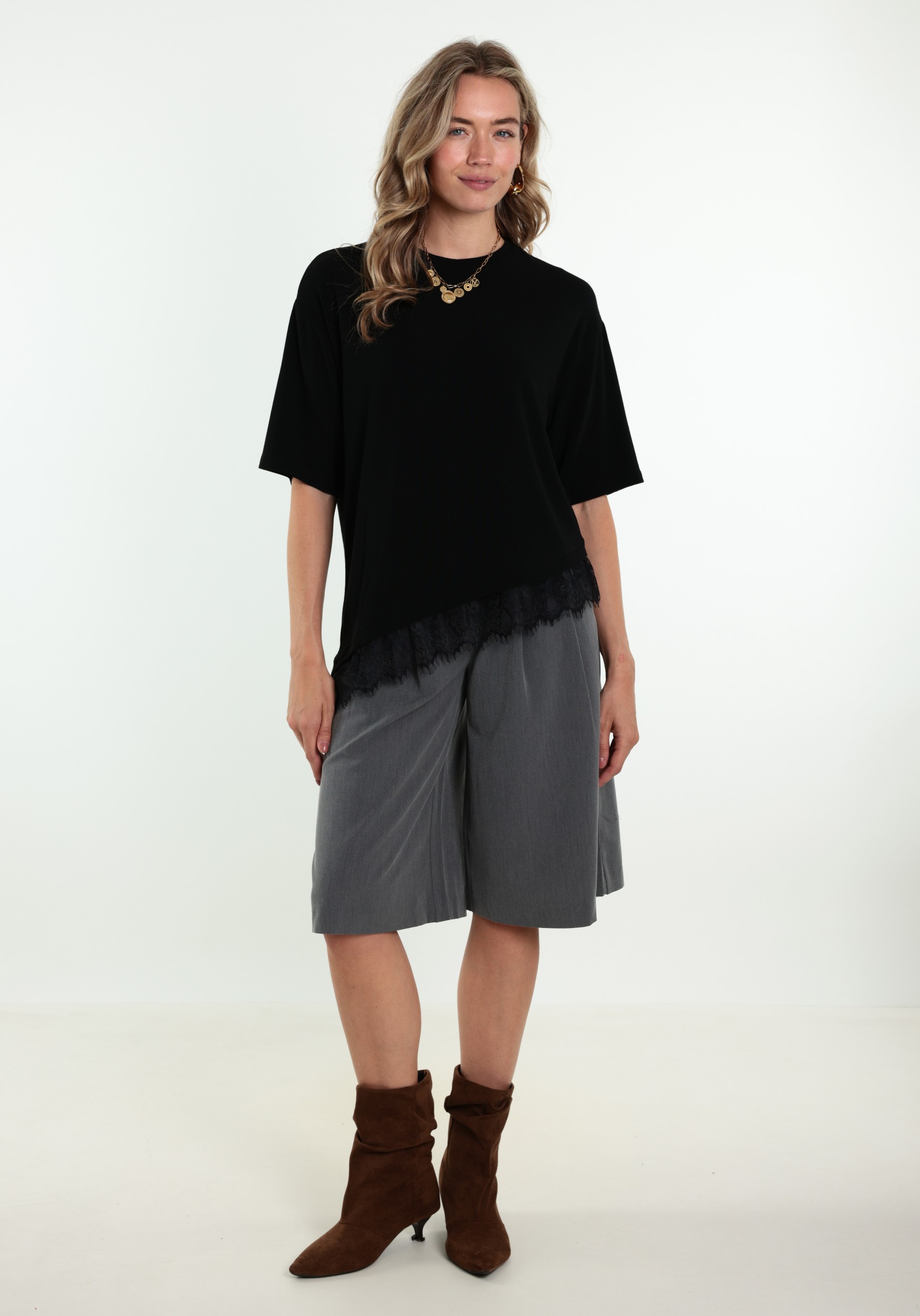 ONLY T-shirt Glamour 15391753 Zwart