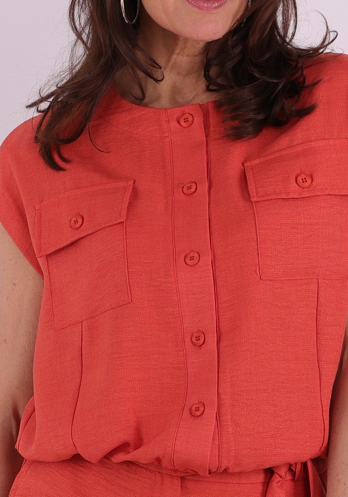 Geisha Gilet 63092-60 Donker Oranje