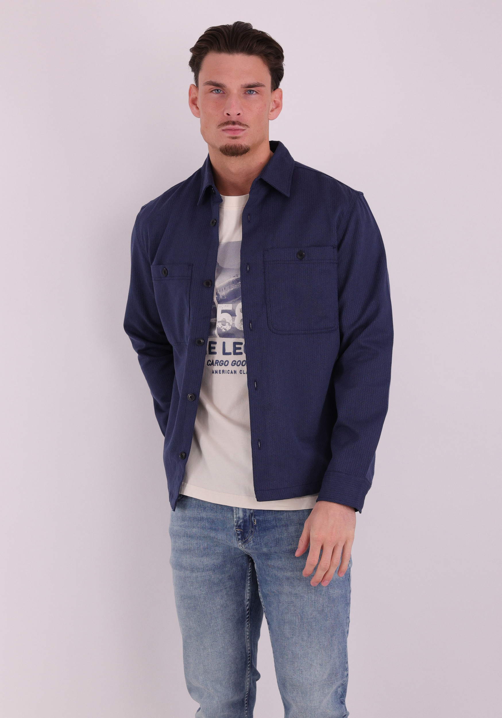 JACK & JONES Overshirt Rayle 12291955 Donker blauw