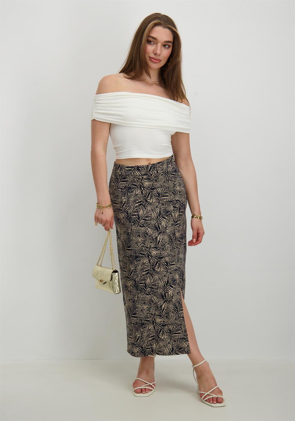 Only Off shoulder top Live Love 15338616 Wolwit-ecru