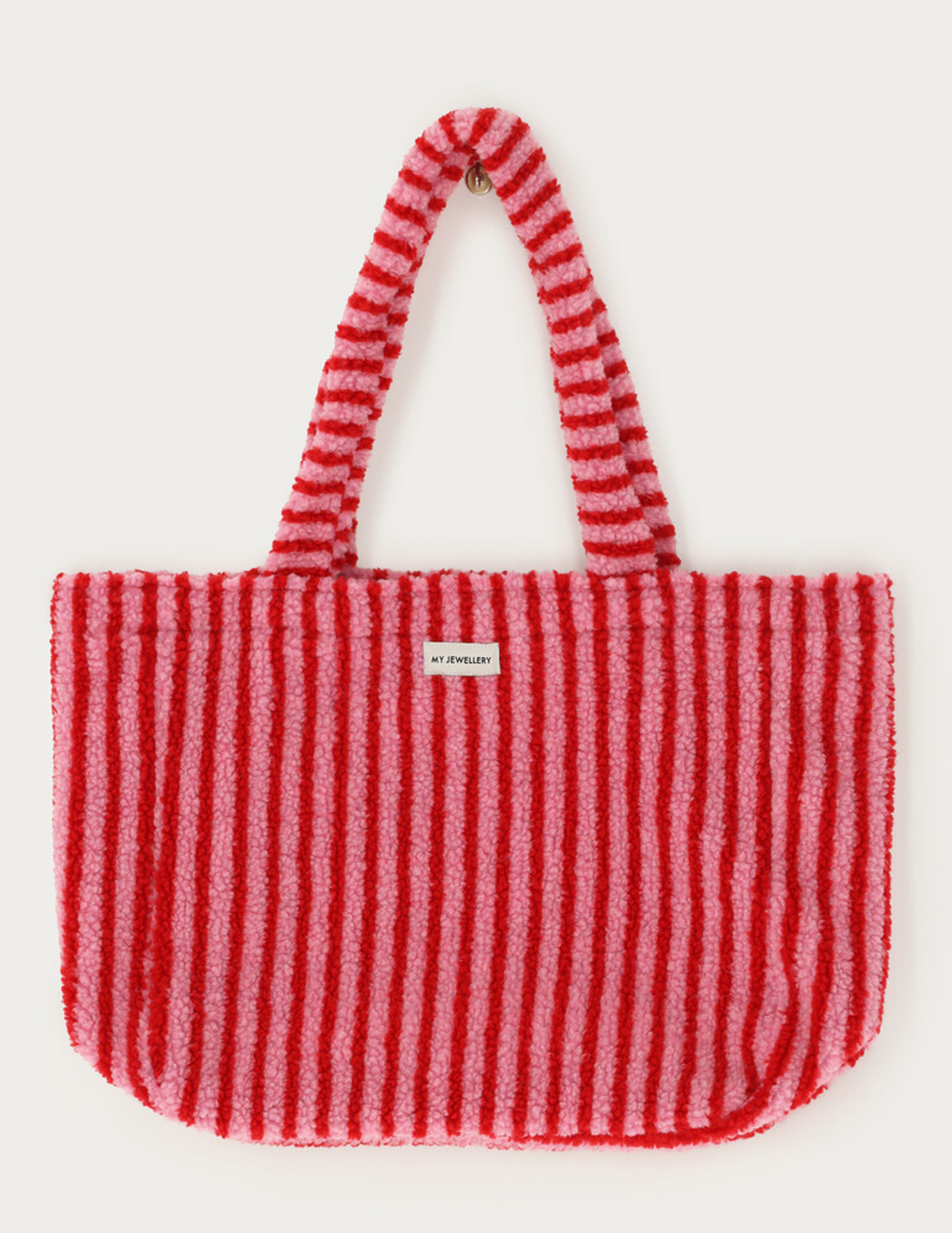 My Jewellery Teddy shopper met strepen MJ14454 Rose