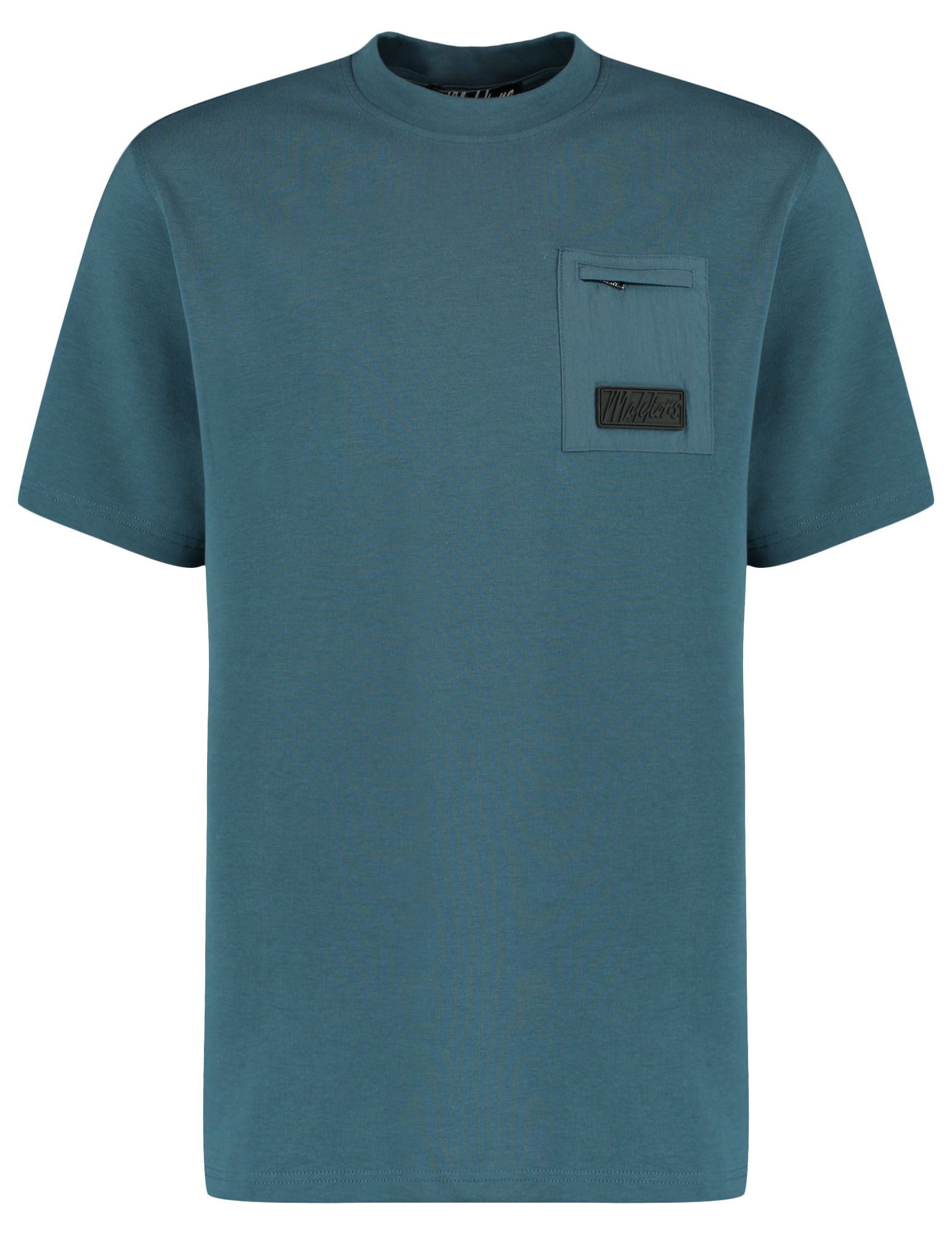 Malelions T-shirt Pocket MM1-AW25-23 Blauw