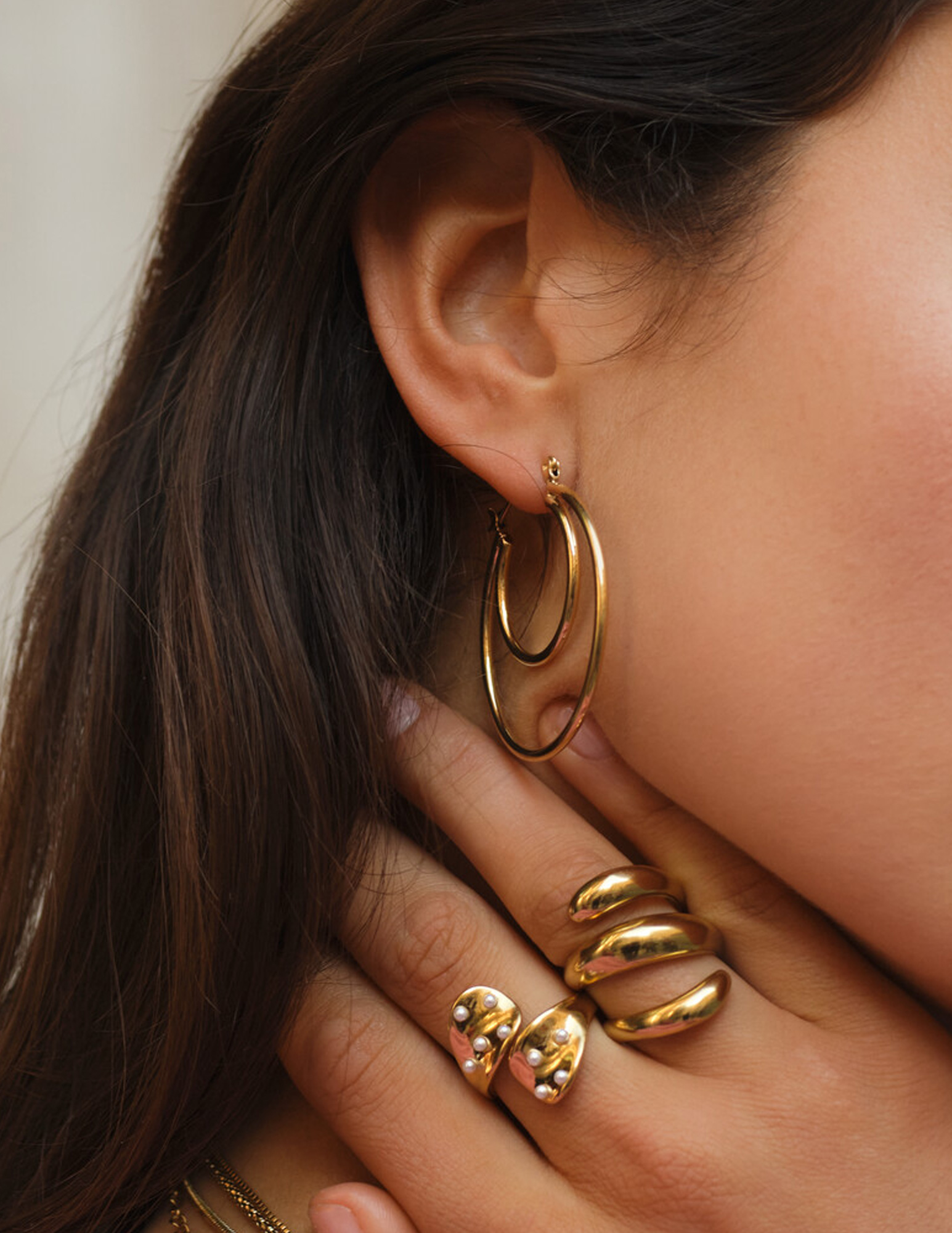 My Jewellery Bold statement ring spiraal MJ15515 Goud