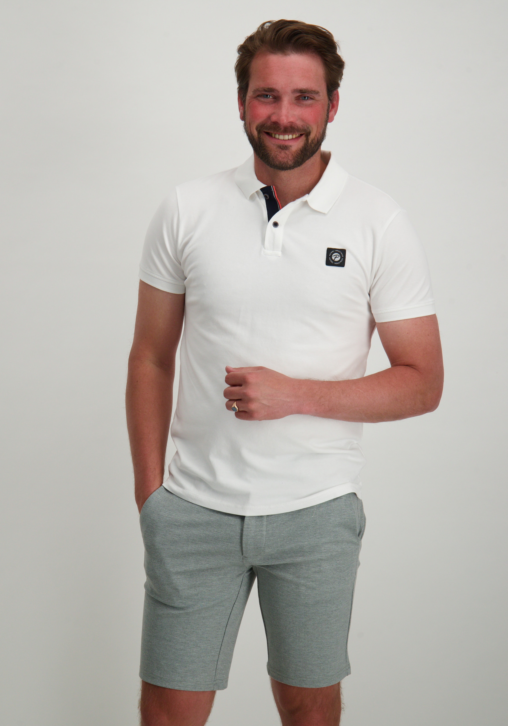 Petrol Polo M-1050-POL945 Wit