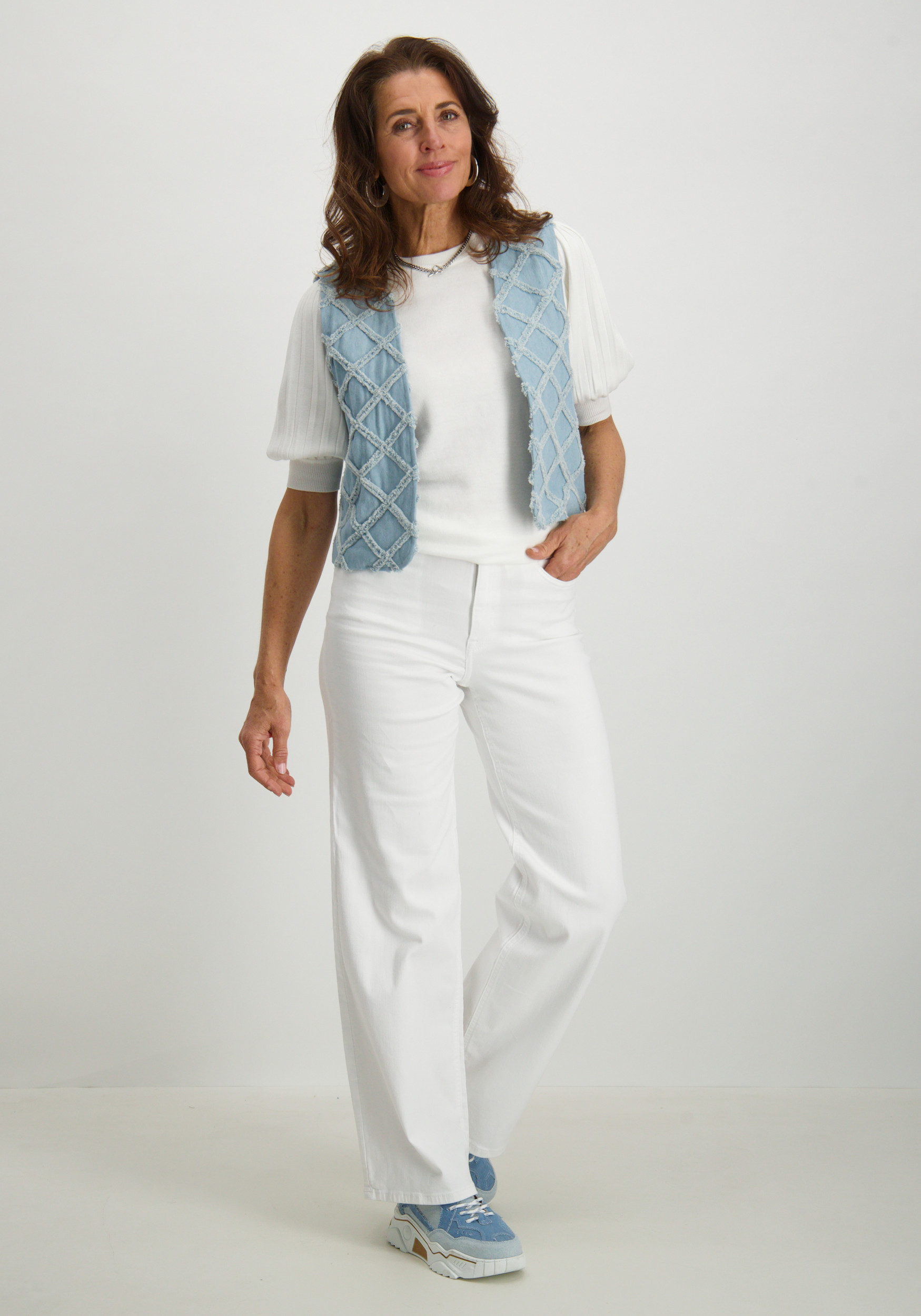 Tramontana Gilet Fancy Q12-16-801 Licht blauw