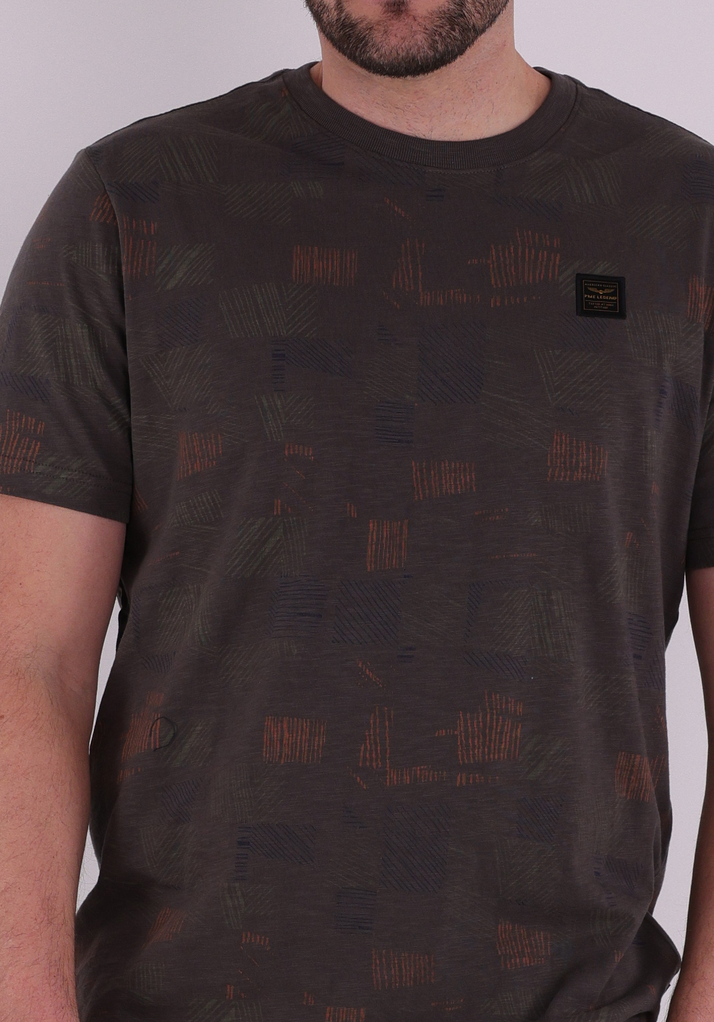 PME Legend T-shirt r-neck PTSS2602561 Donker groen