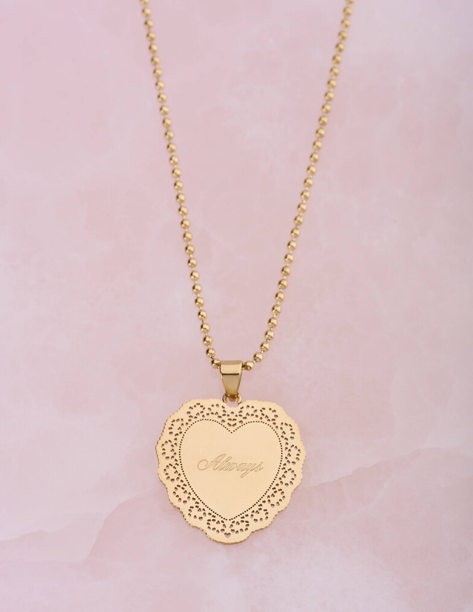My Jewellery Love ketting met hartje "Always" MJ15278 Goud