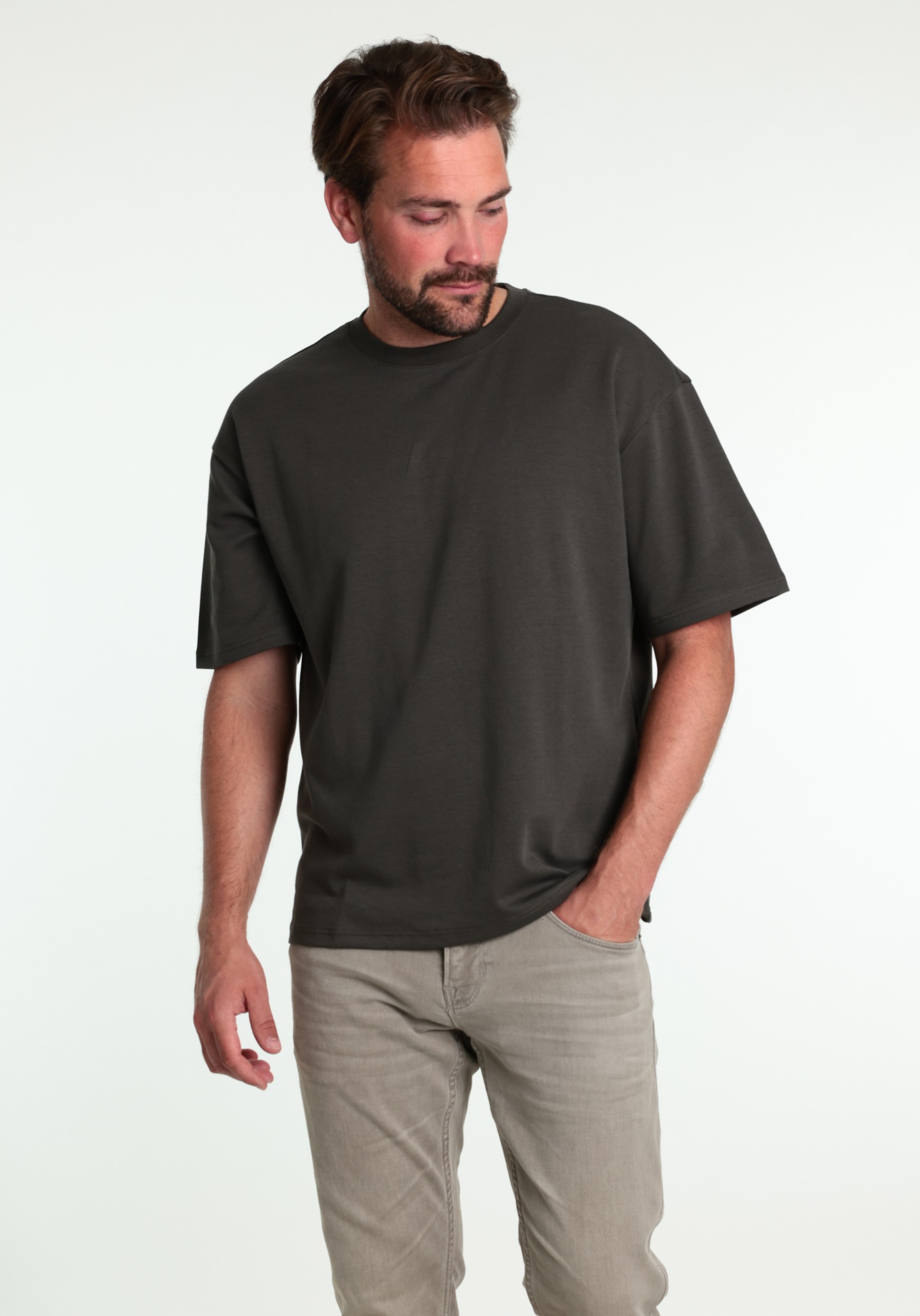ONLY & SONS T-shirt Caspian airflex 22031940 Midden grijs