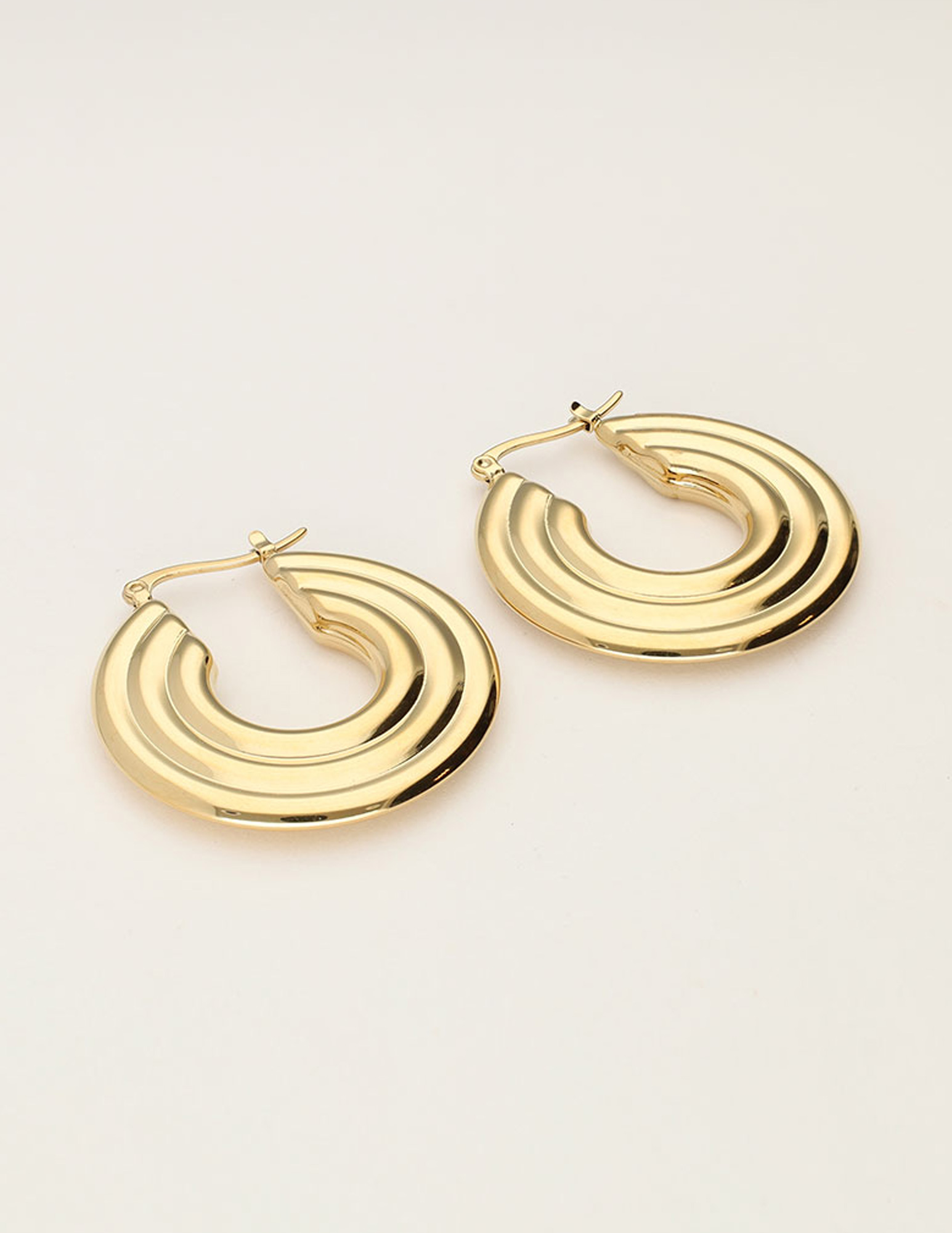 My Jewellery Bold oorringen met disc MJ11522 Goud