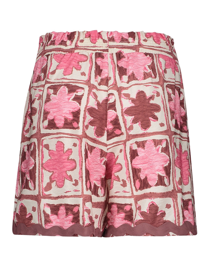 Geisha Korte broek all-over print 61429-20 Rose