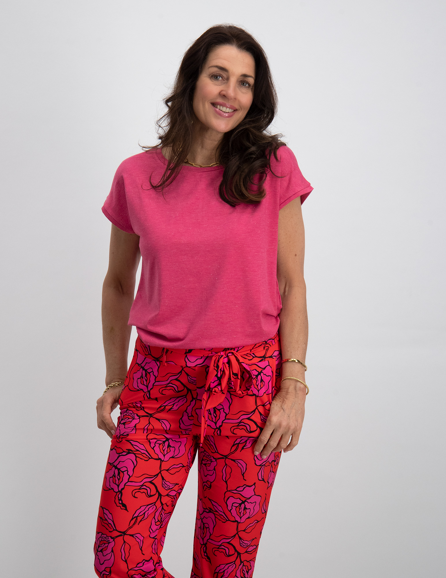 Ichi T-shirt Rebel  20109945 Roze