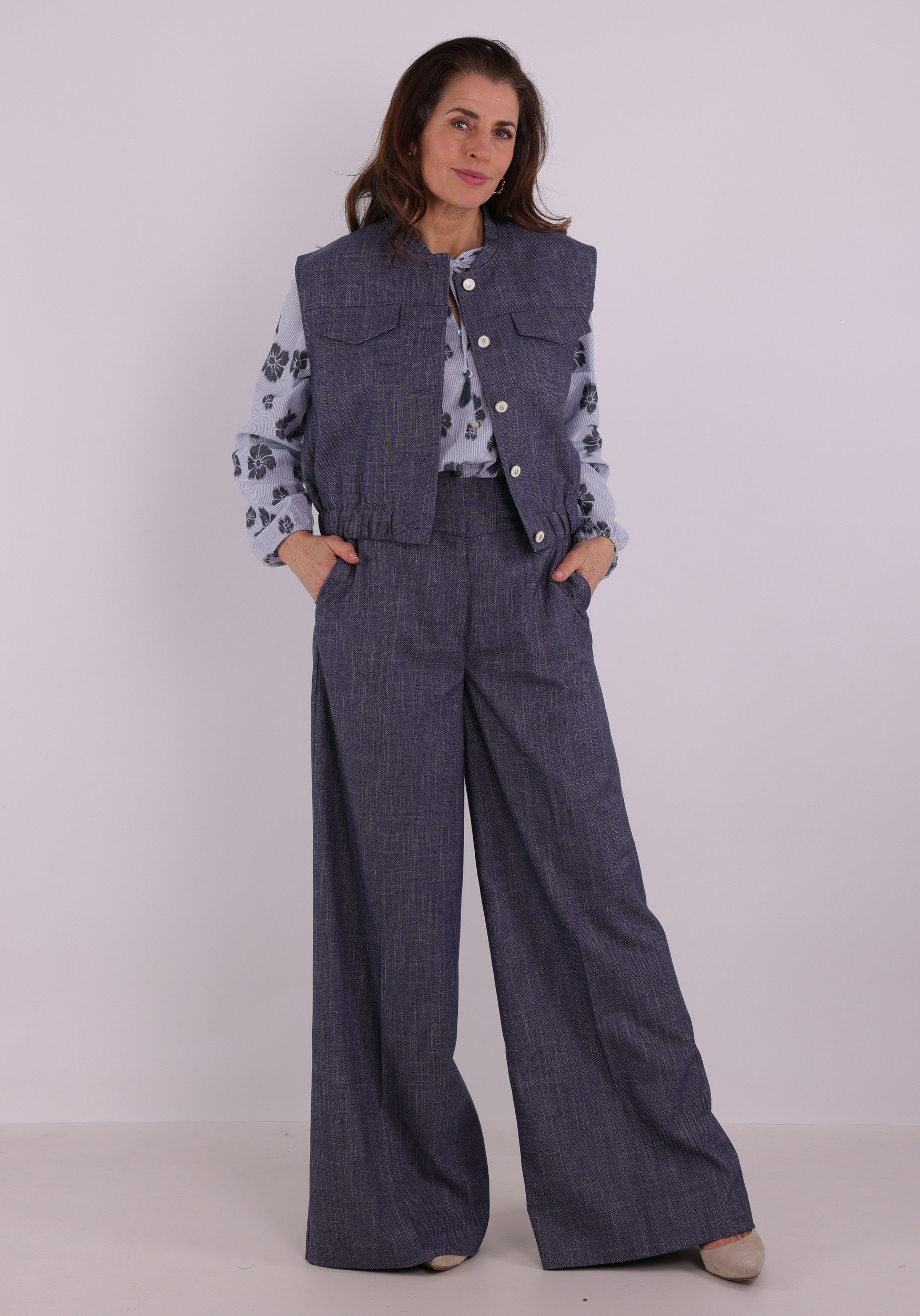 Geisha Blouse 63213-20 Licht blauw