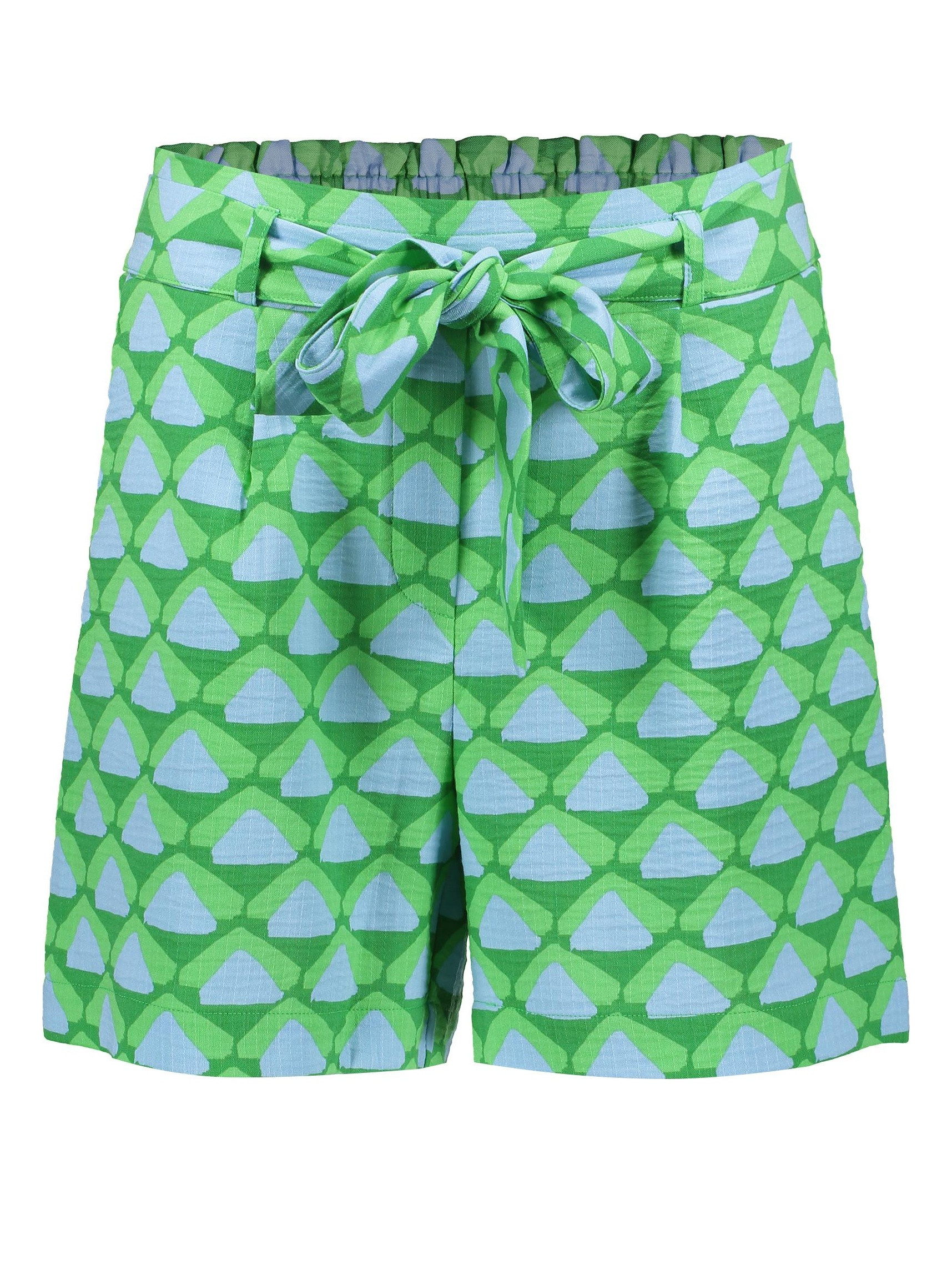 Geisha Korte broek grafische print 51412-20 Licht groen