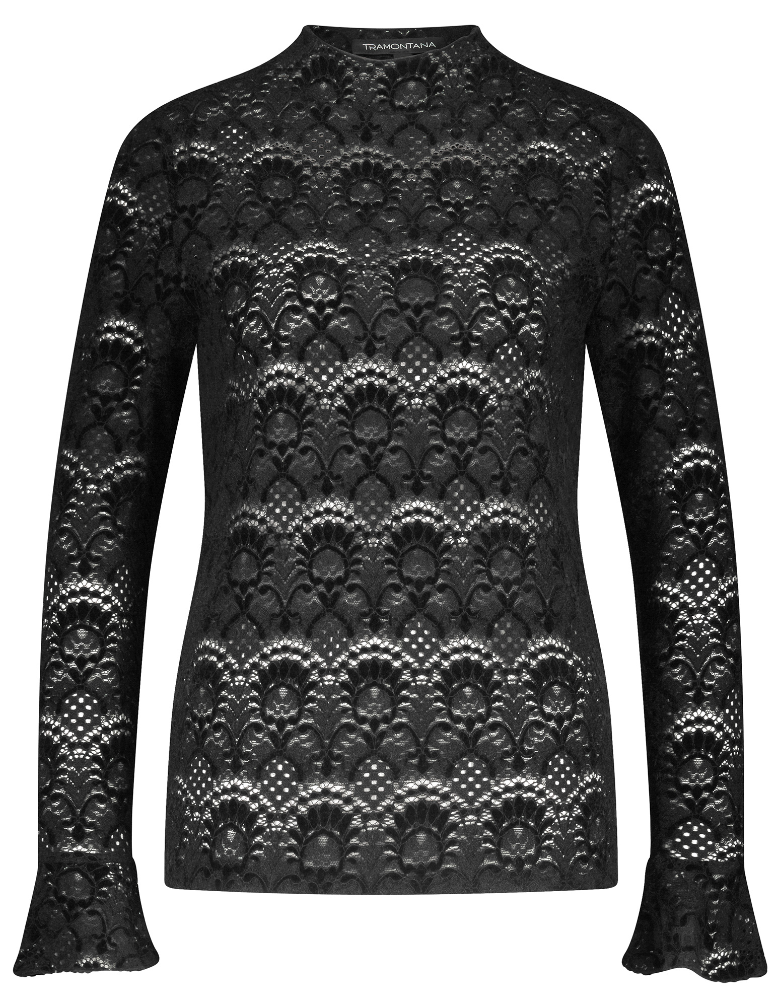 Tramontana Top Brushed lace C56-18-401 Zwart