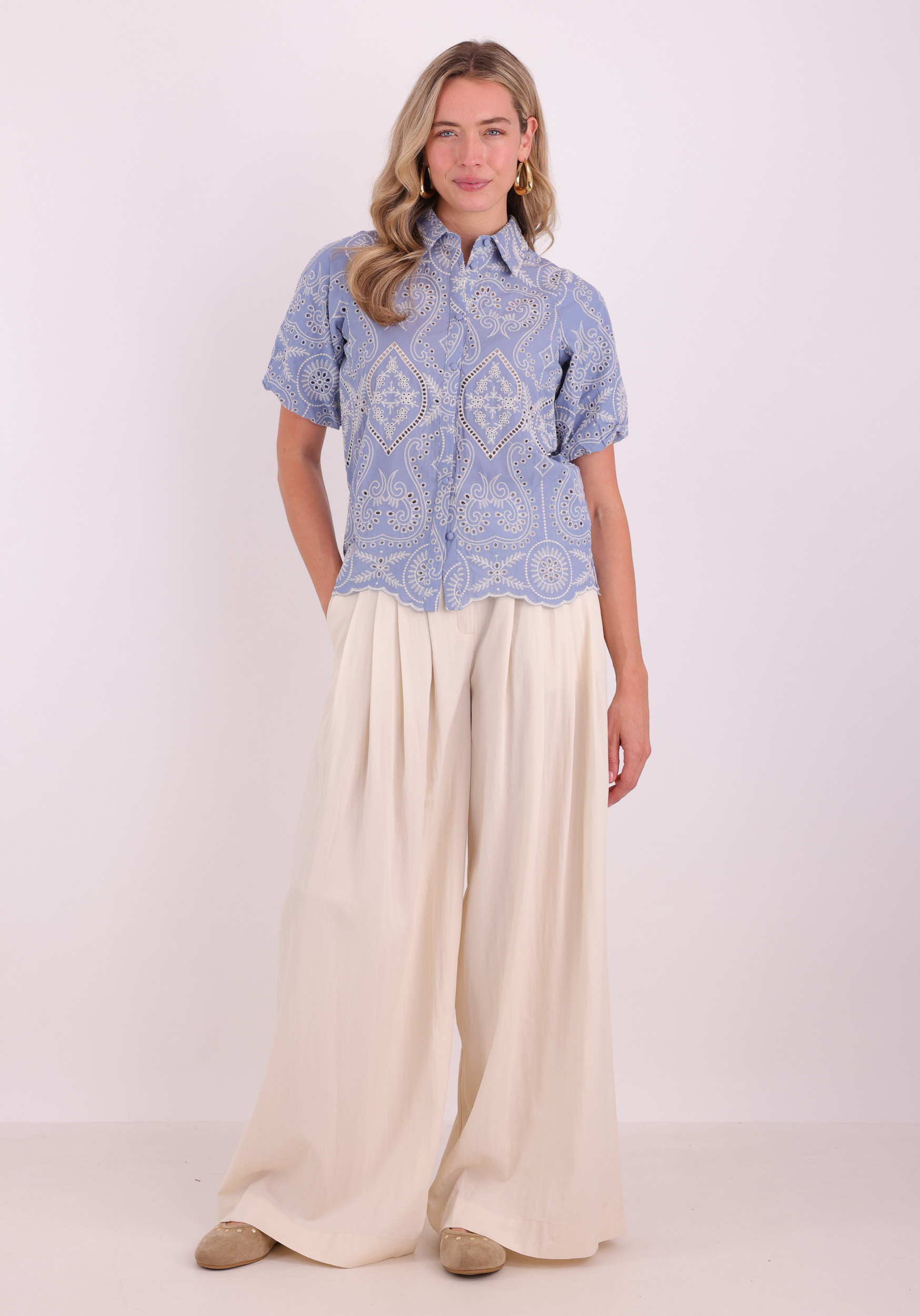 Lofty Manner Blouse Marianne RD15 Blauw