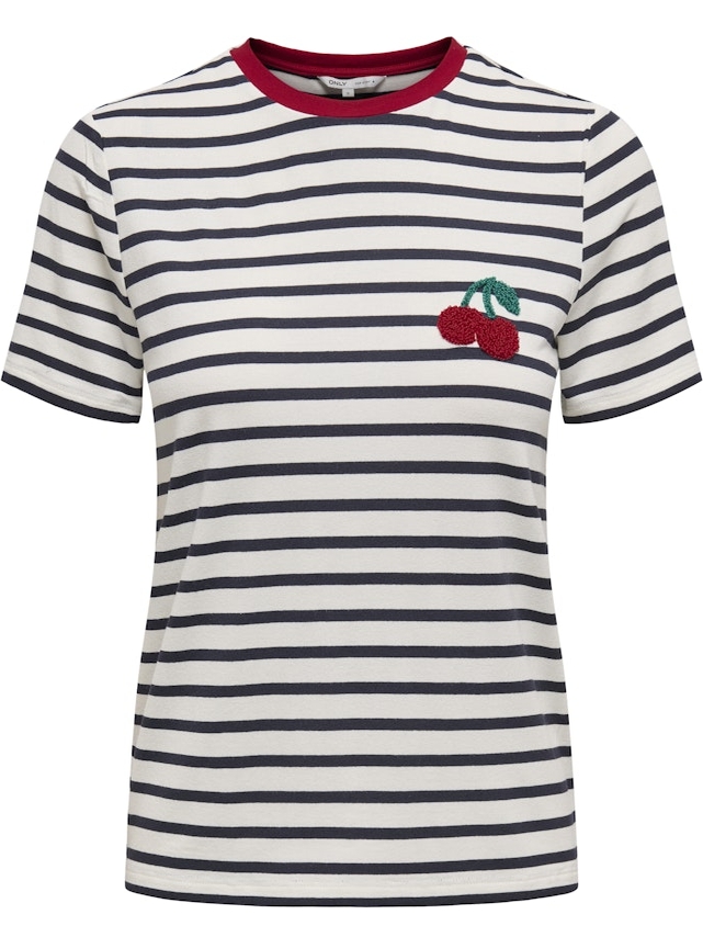 Only T-shirt Heart life 15318959 Wit