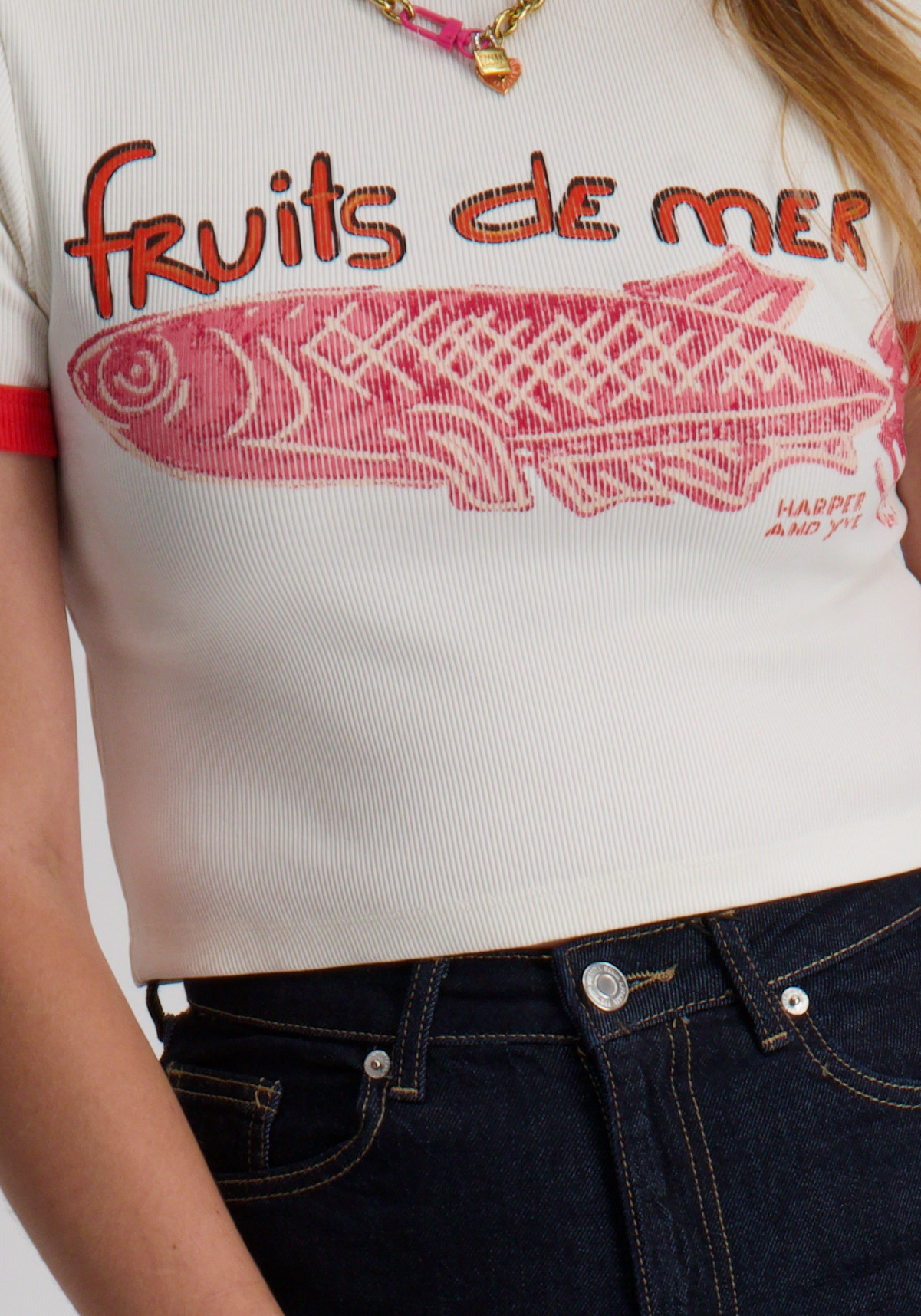 Harper & Yve Top Fruitsdemer HS25Y309 Ecru