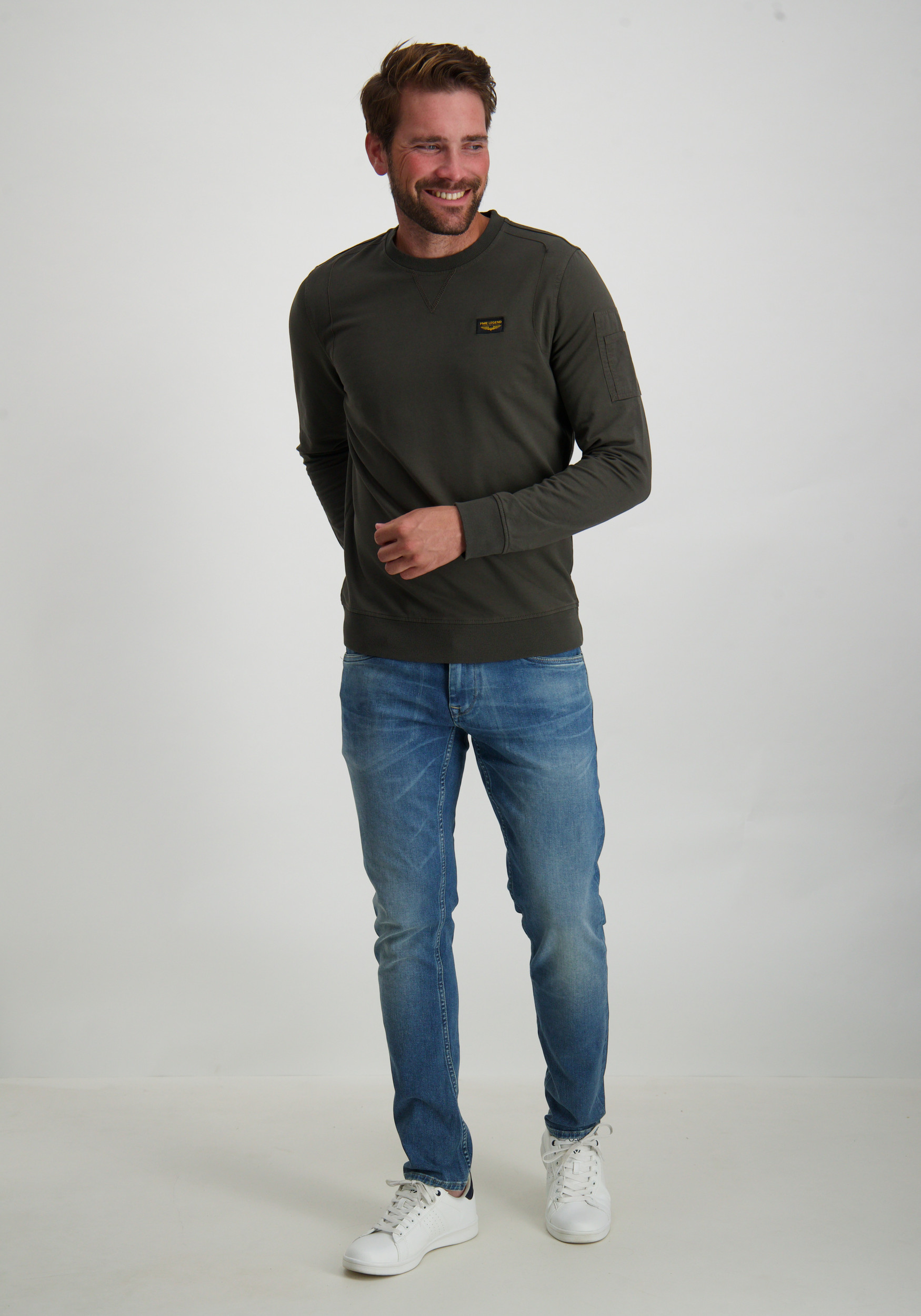 PME Legend Sweater Airstrip PLS0000431 Donker groen