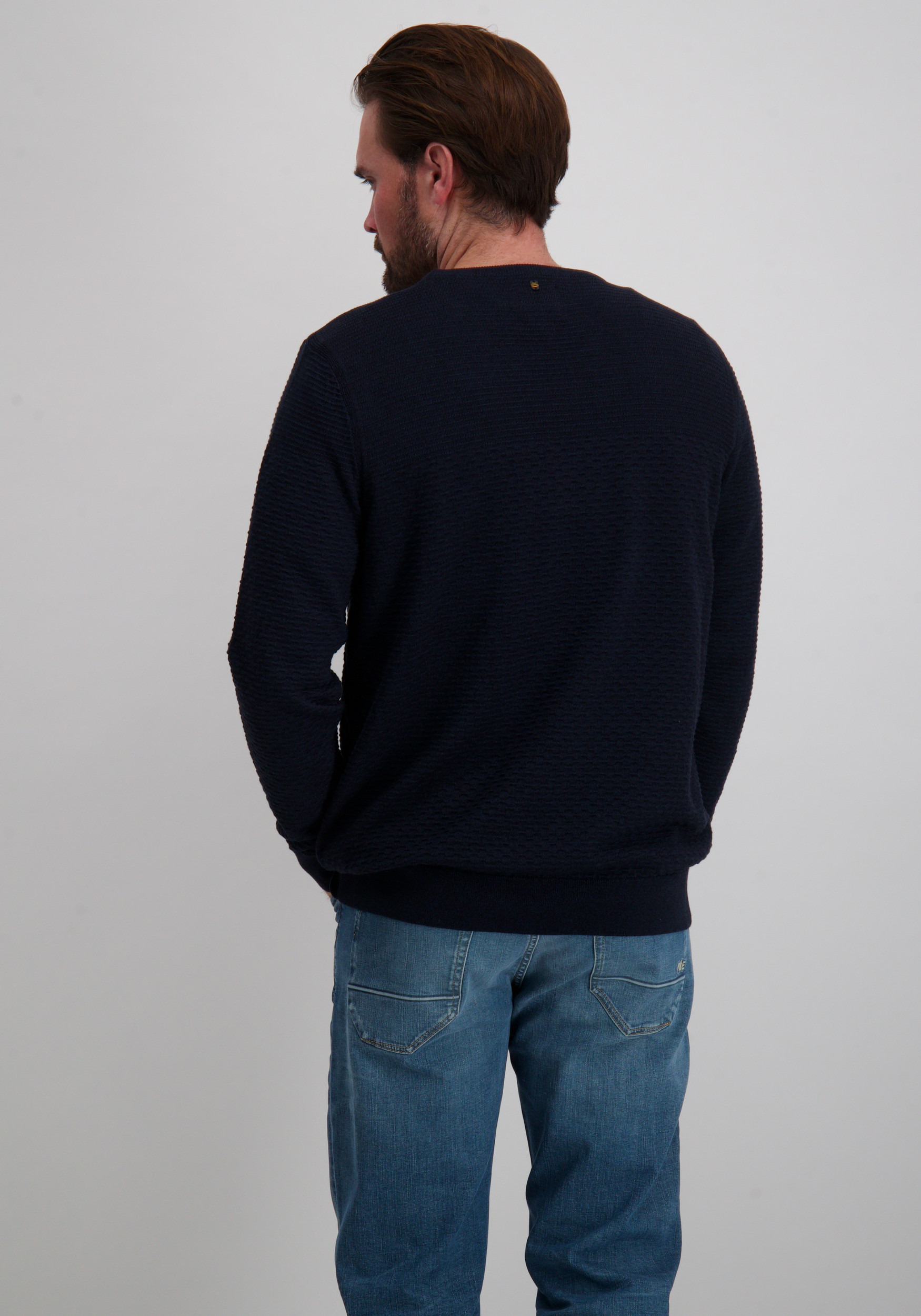 PME Legend Trui PKW2510300 Donker blauw