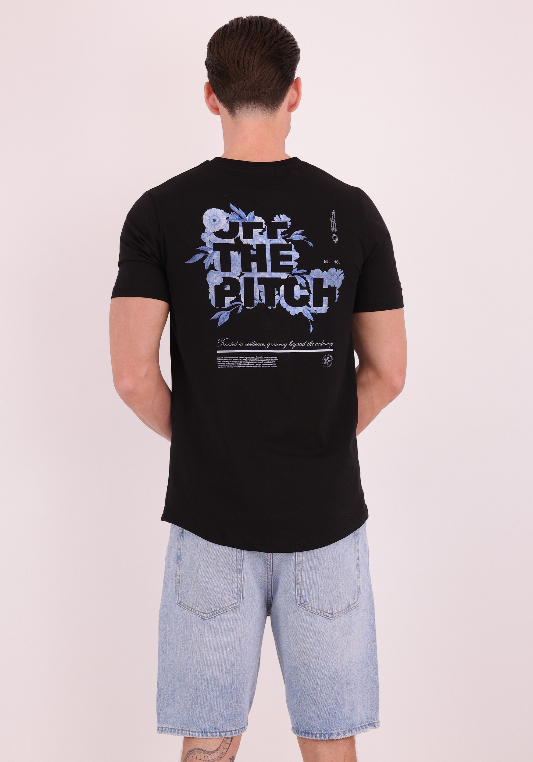 Off The Pitch T-shirt Blossom OTP261024 Zwart