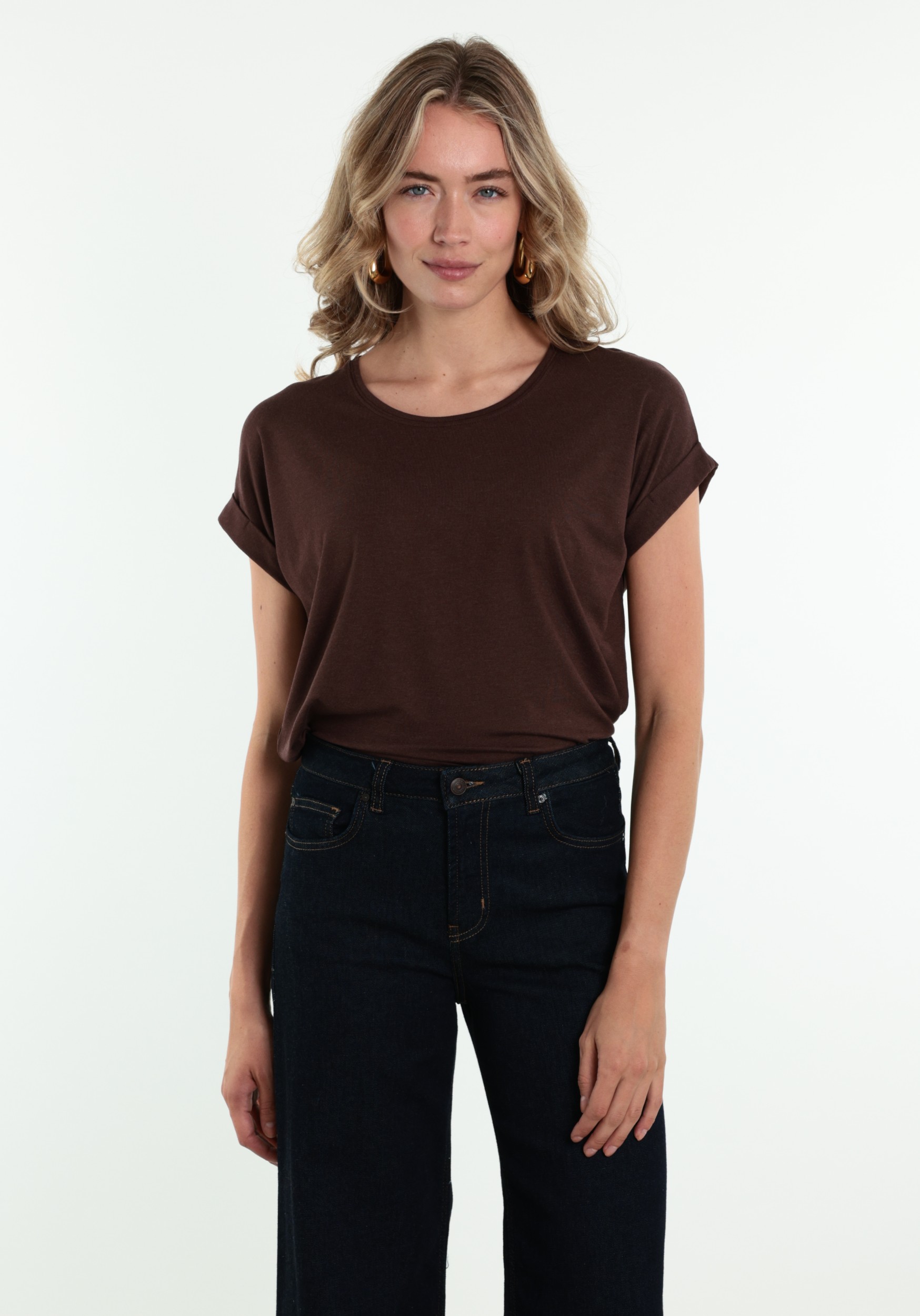 ONLY T-shirt Moster 15106662 Midden bruin
