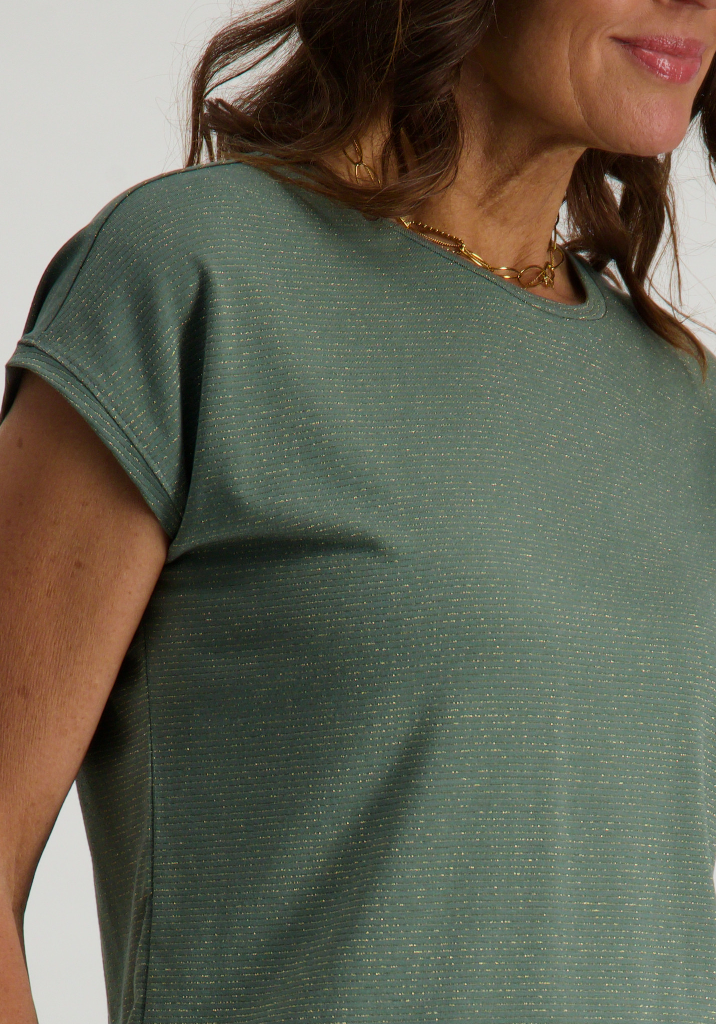 Only T-shirt Claudia 15318422 Groen