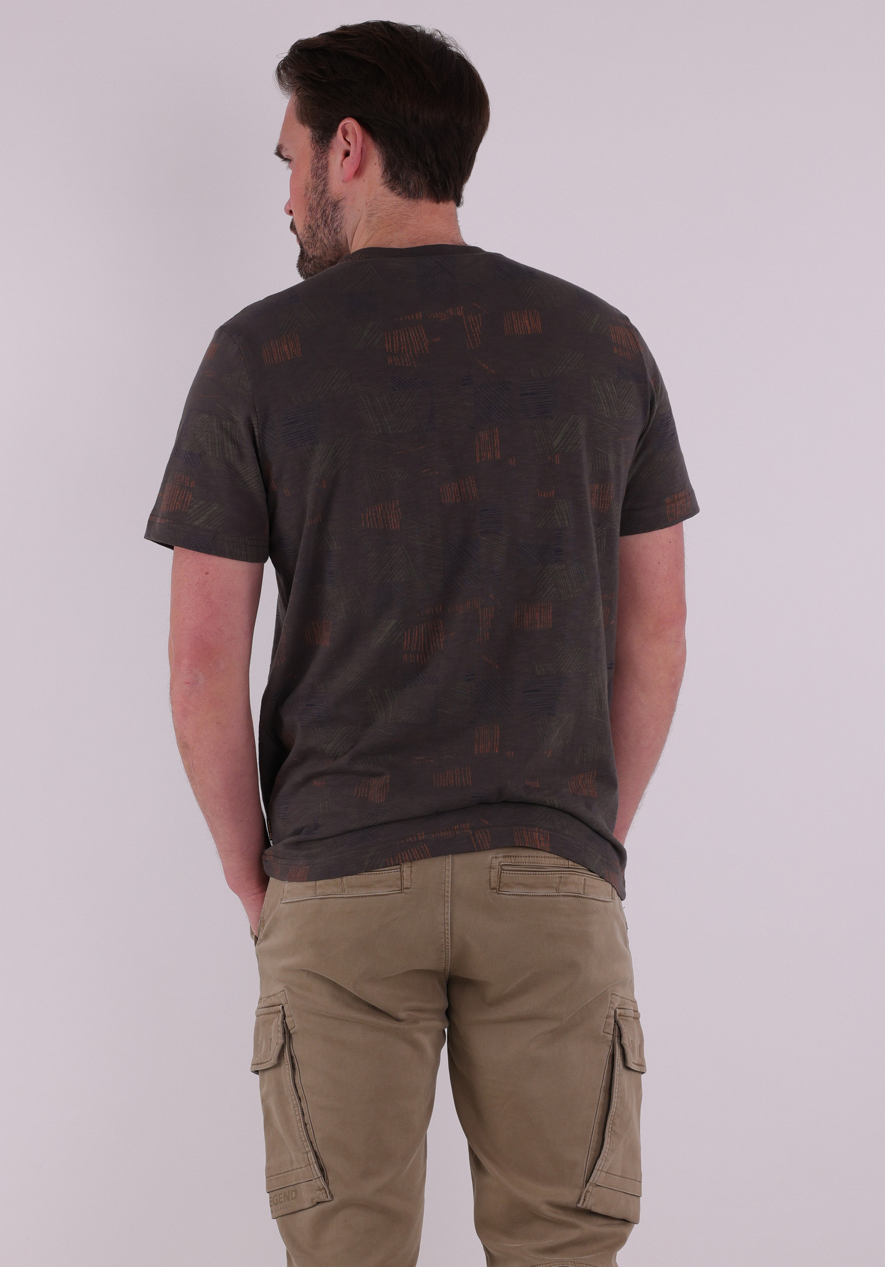 PME Legend T-shirt r-neck PTSS2602561 Donker groen