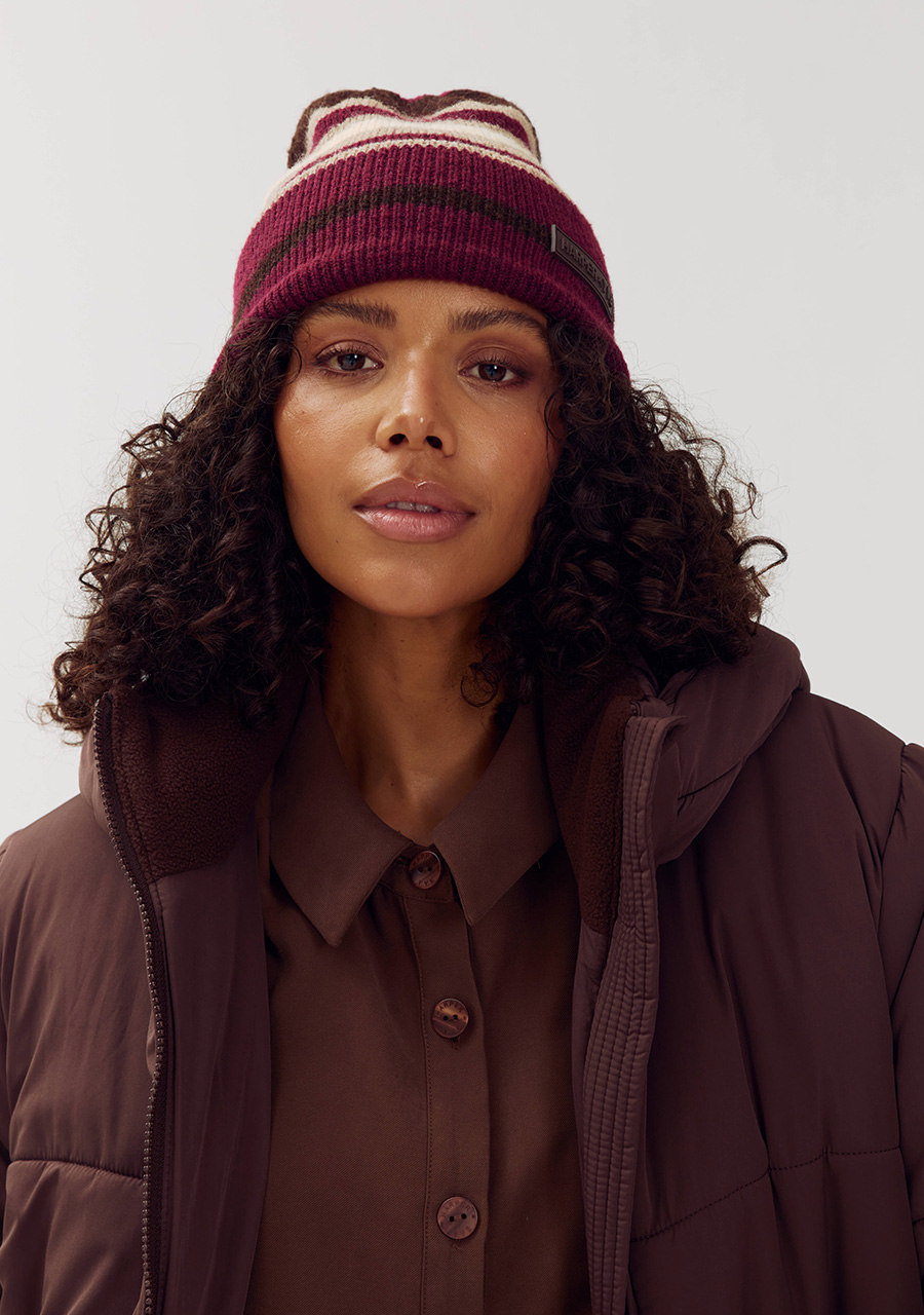 Harper & Yve Beanie harper AW6NACC03 Donker rose