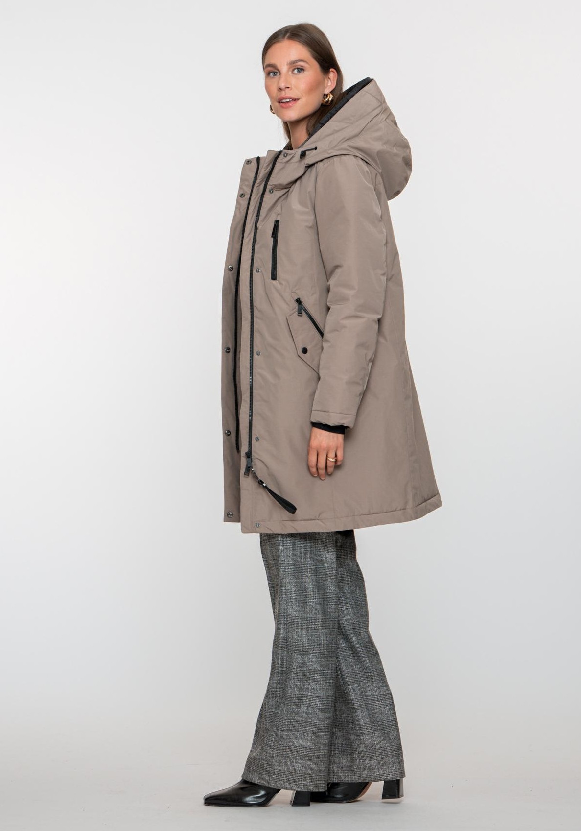 Geisha Winterjas Teddy 58500-12 Donker beige