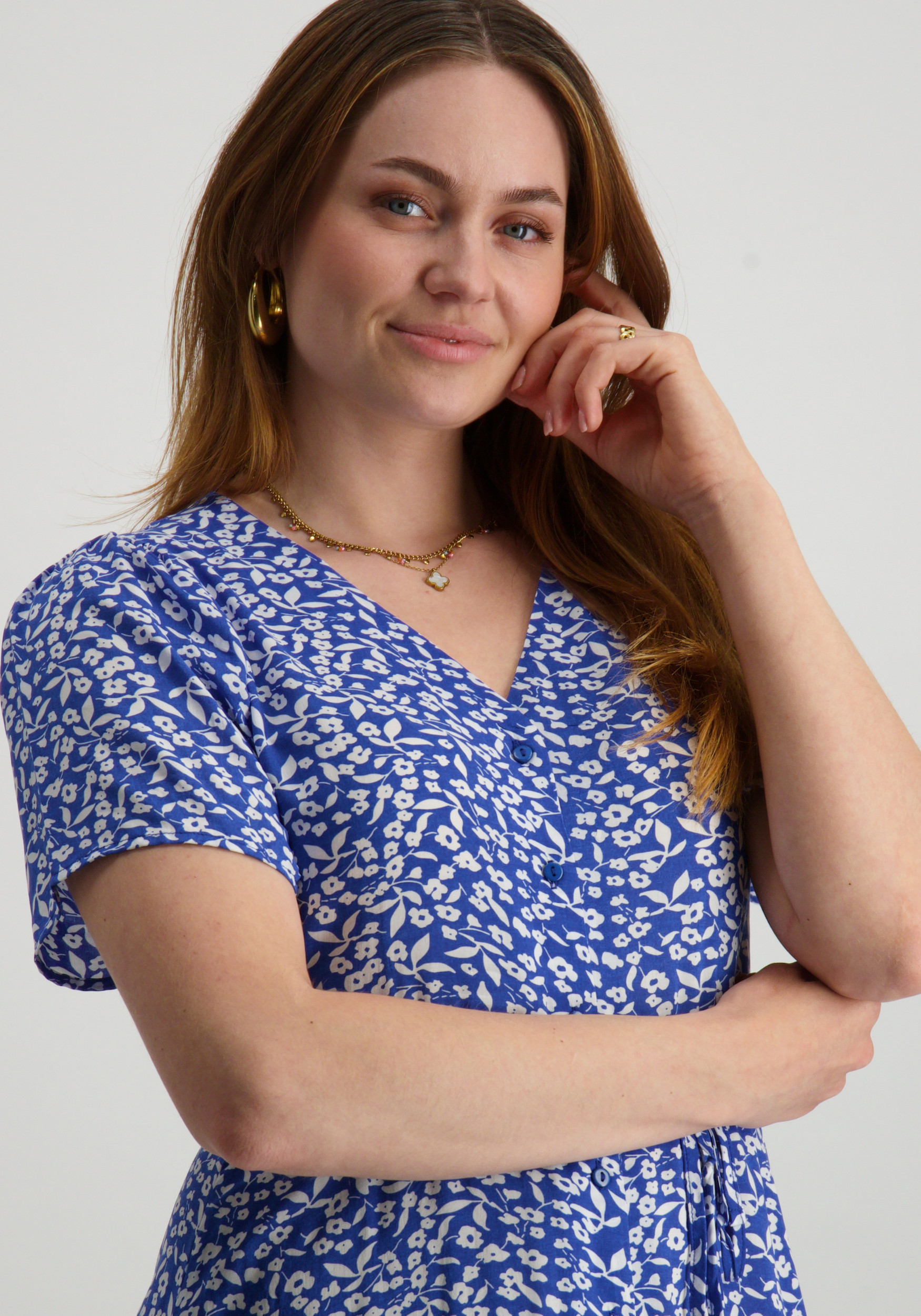 Only Jurk Evida 15237382 Blauw design