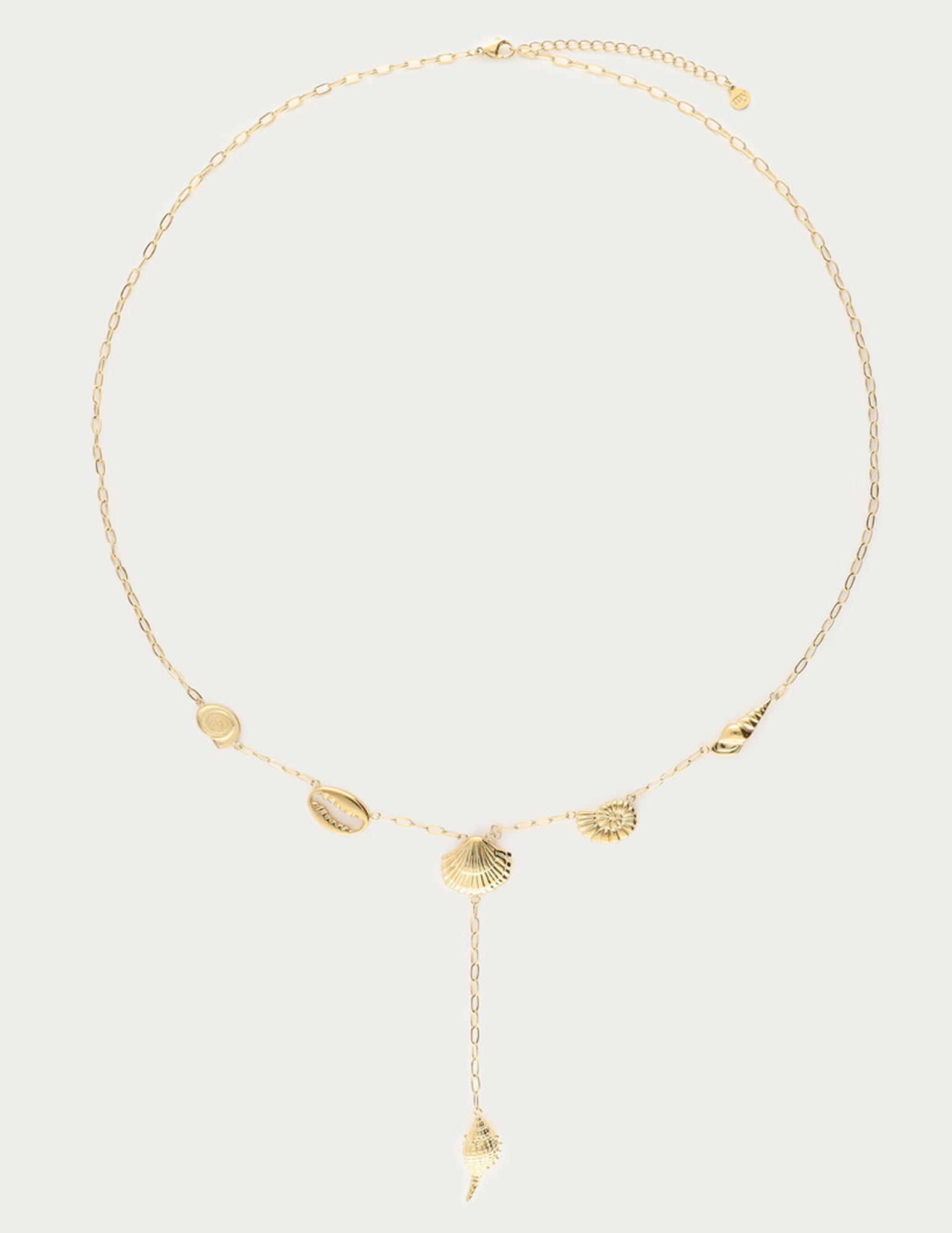 My Jewellery Fruits de Mer lange ketting met schelpen MJ13155 Goud