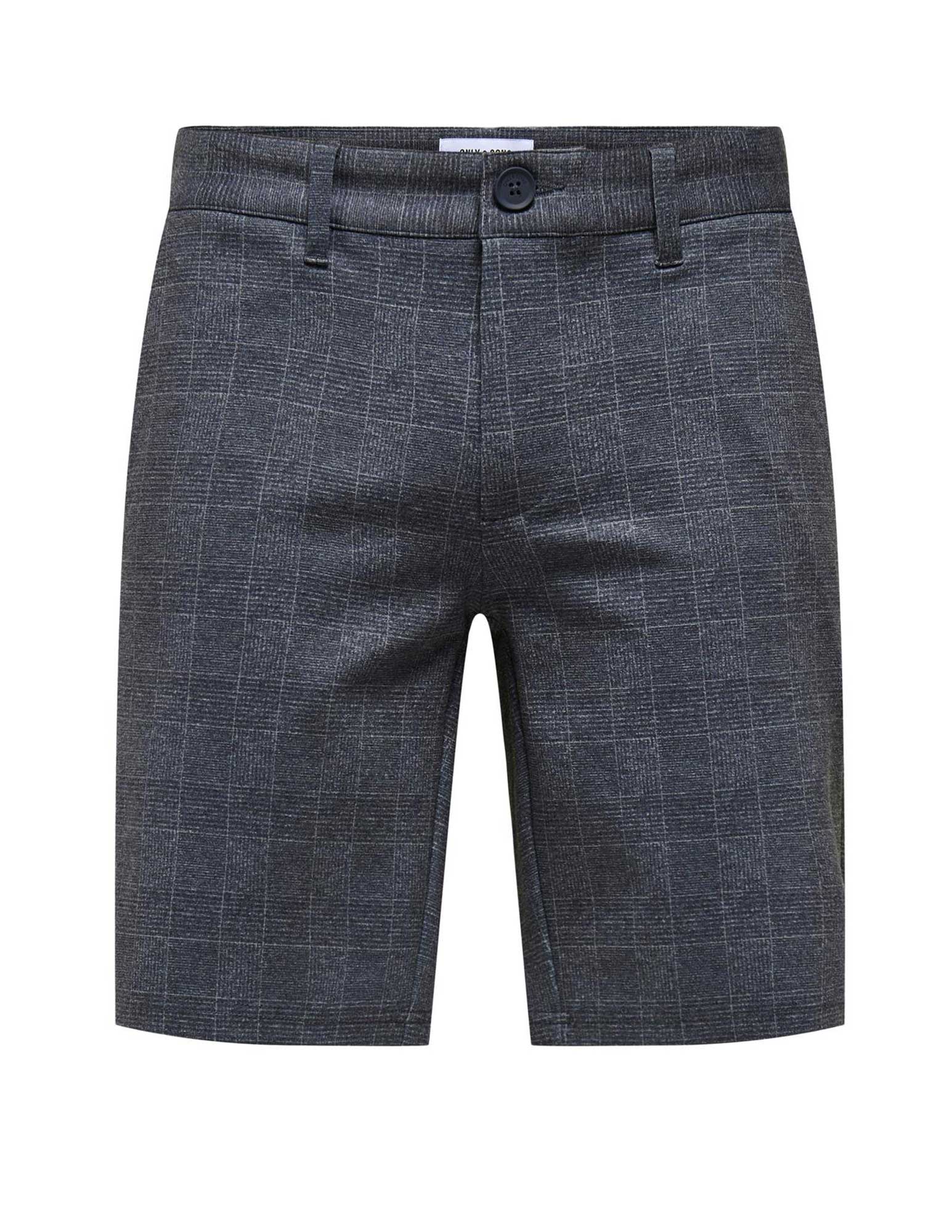 ONLY & SONS Korte broek Mark geruit 22028248 Donker blauw