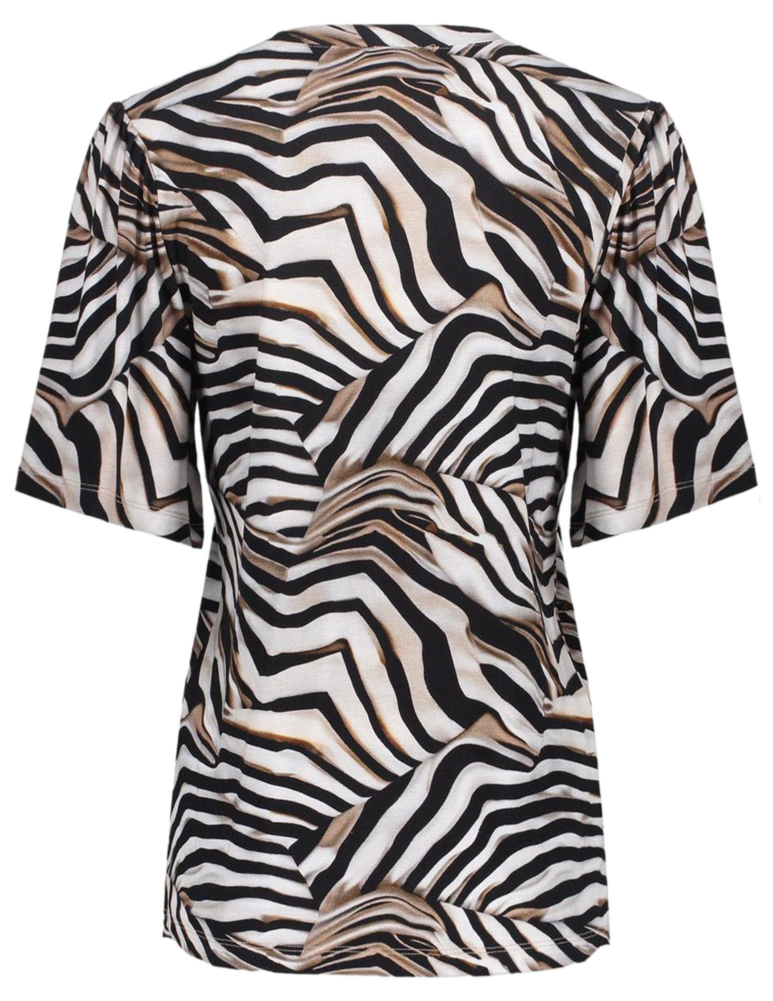 Geisha T-shirt all-over print 52445-60 JAZZ Wolwit-ecru