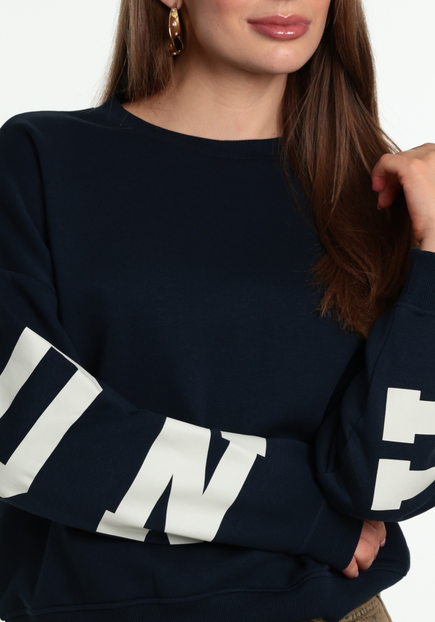 ONLY Sweater backprint 15356793 Donker blauw